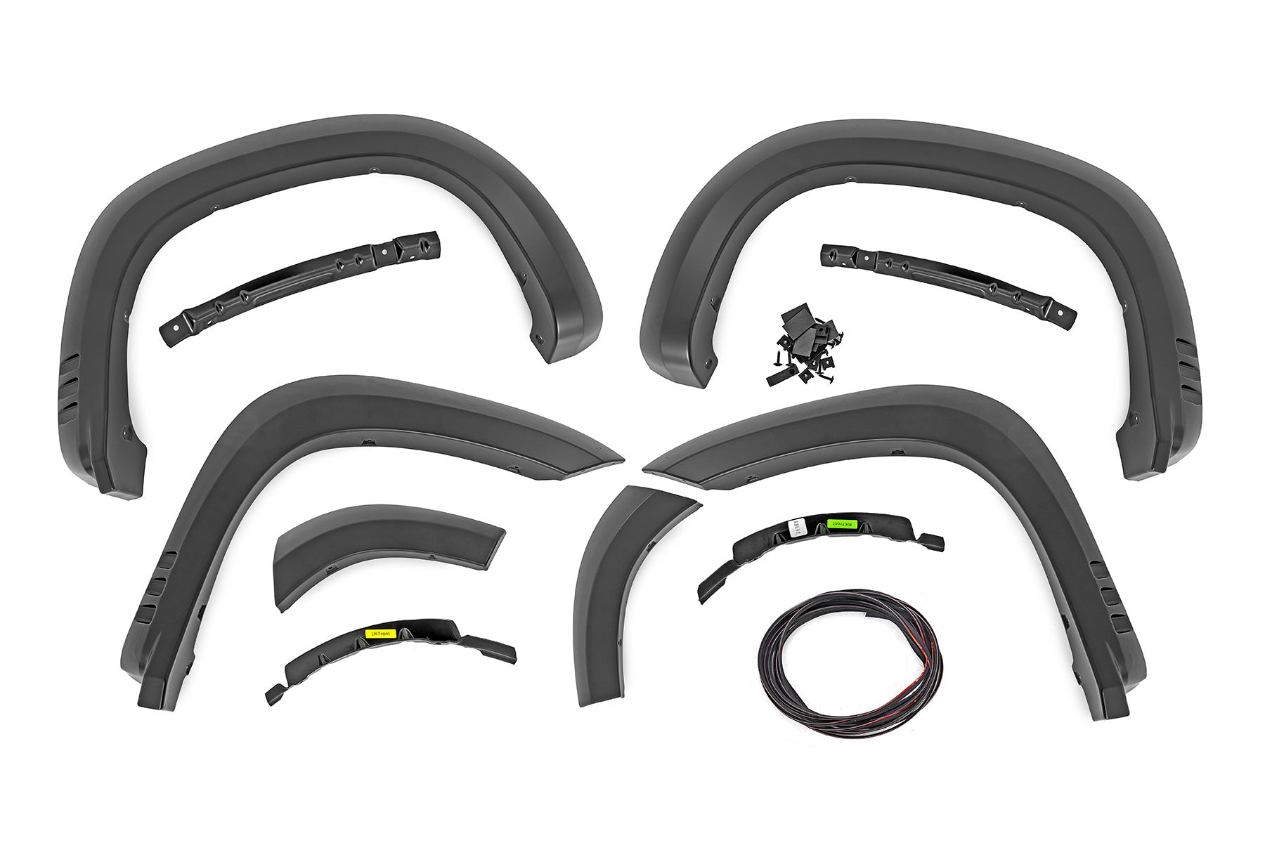 Rough Country Fender Flares | SF1 | GBD Cypress Gray | Chevy Silverado 1500 2WD/4WD (2019-2026 & Refresh)