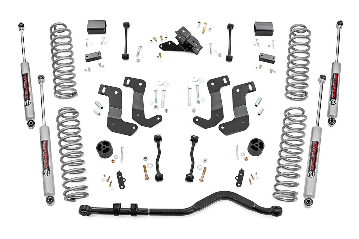 Rough Country 3.5" Suspension Lift Kit Control Drop fits 20 Wrangler JL Diesel 78130