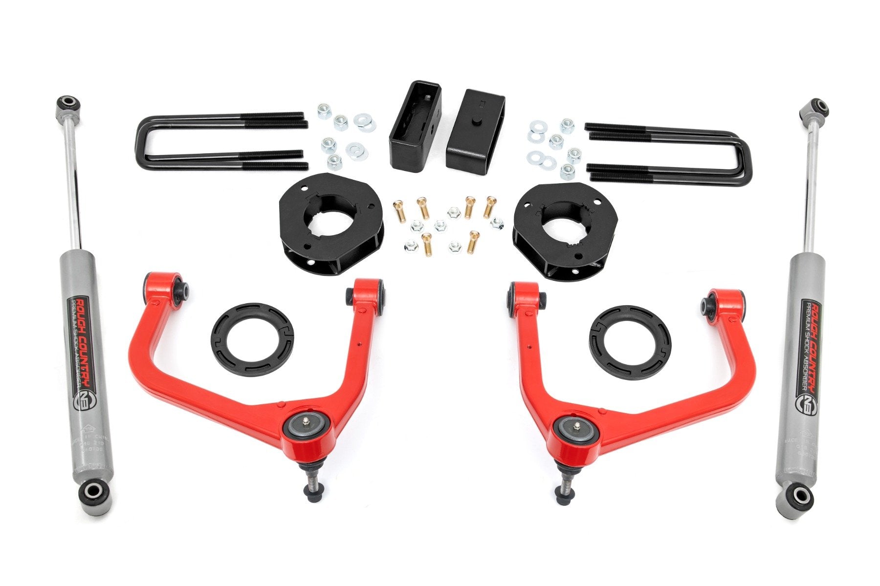 Rough Country 3.5" Lift Kit GMC Sierra 1500 19-25 22630RED