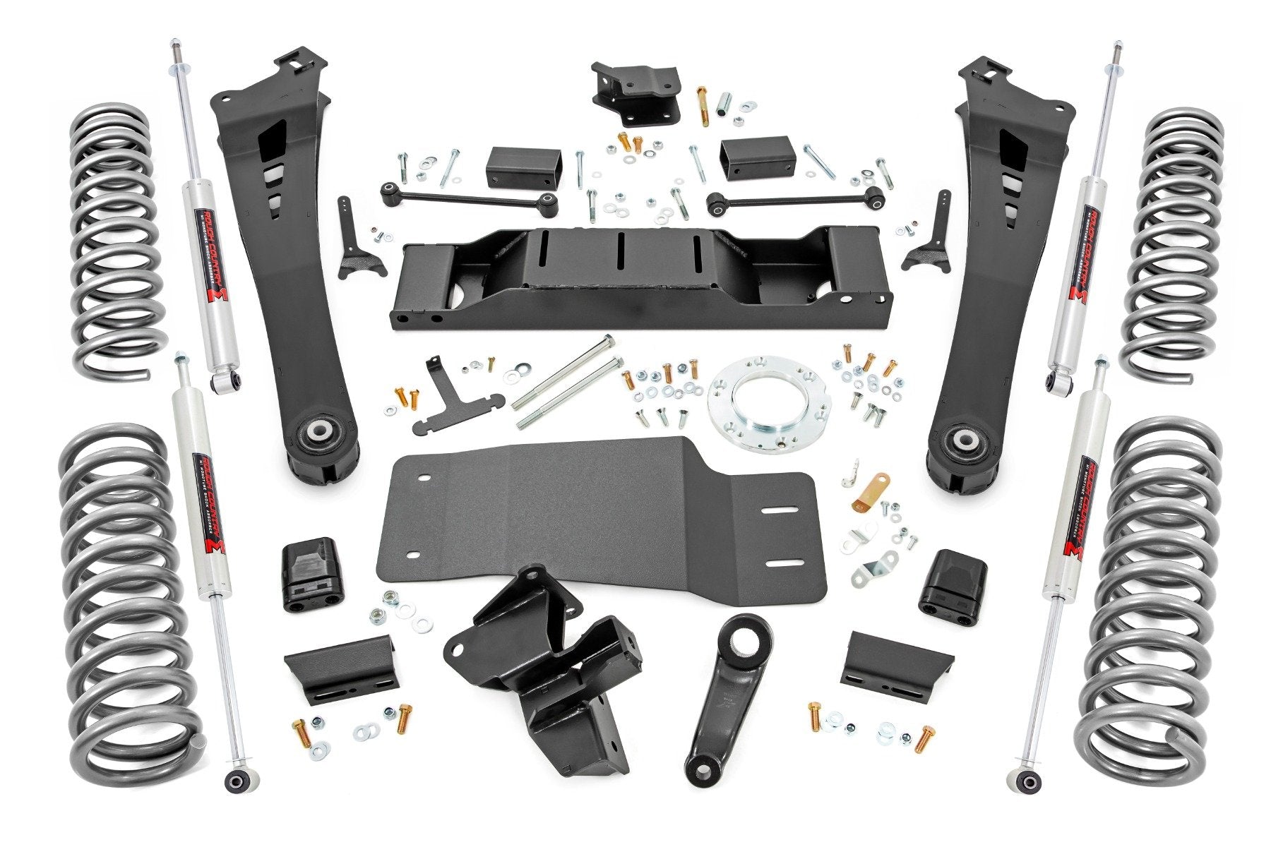 Rough Country 5" Lift Kit Dual Rate Coils M1 Non-AISIN For Ram 2500 19-22 38340