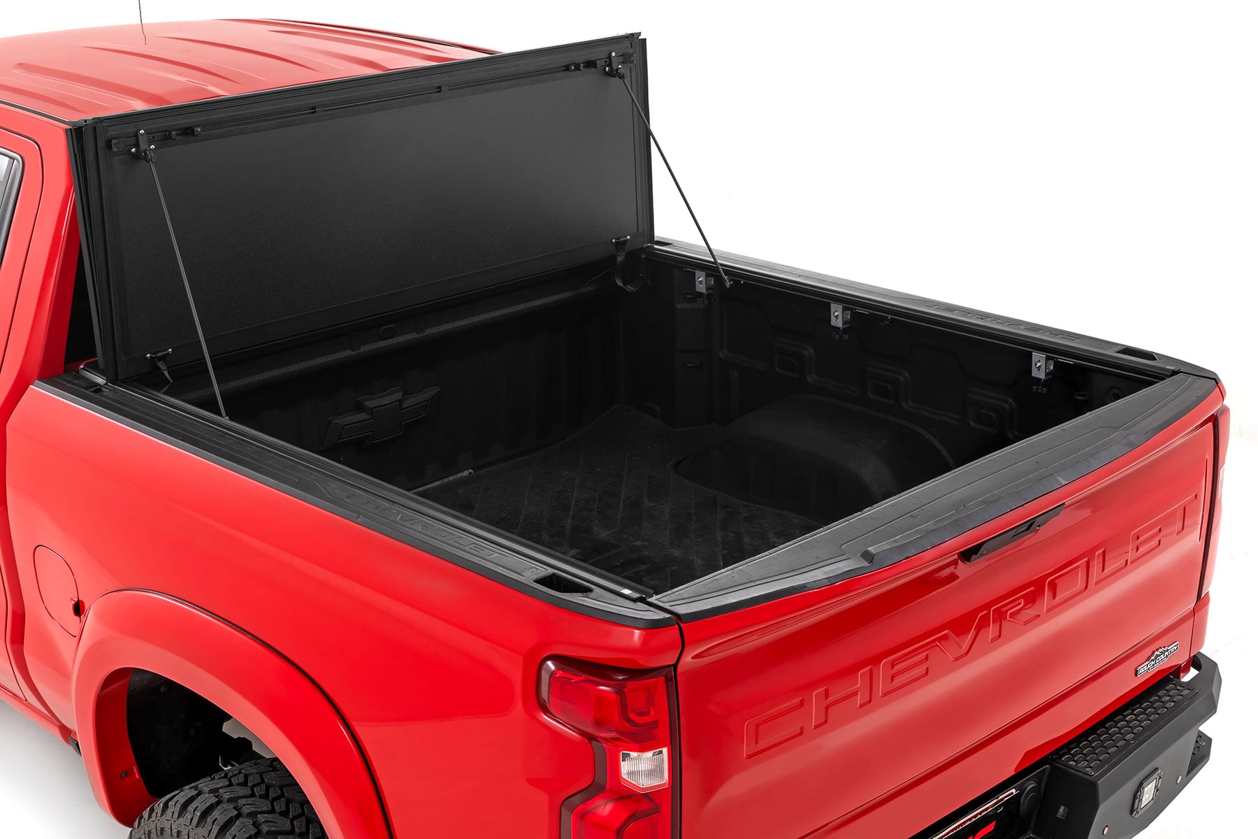 Rough Country Hard Tri-Fold Flip Up Bed Cover For Chevy/GMC 1500 19-26 6'7" Bed 49120650