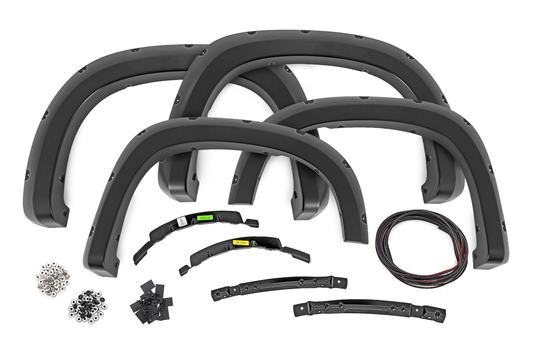 Rough Country Pocket Fender Flares White Chevy Silverado 1500 22-23 F-C12211-GAZ