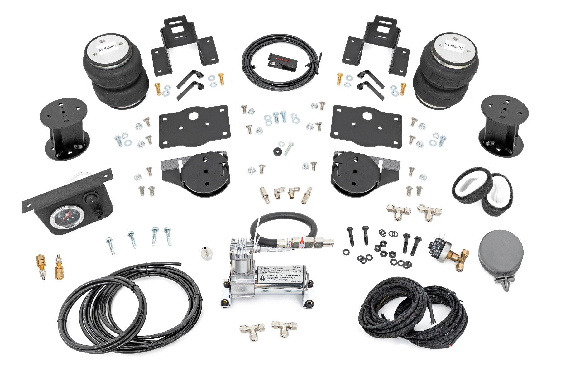 Rough Country Air Spring Kit w/Compressor 6" Lift Kit for Ram 1500 4WD 19-23 100356C