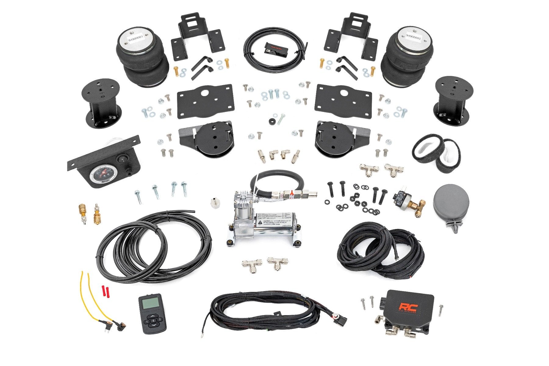 Rough Country Air Spring Kit w/Compressor 6" Lift Kit for Ram 1500 4WD 19-23 100356WC