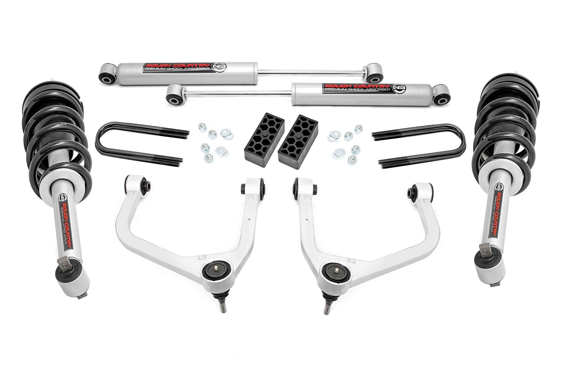 Rough Country 3.5 In Lift N3 Struts Rear Mono Leaf Chevy Silverado 1500 22-23 28231