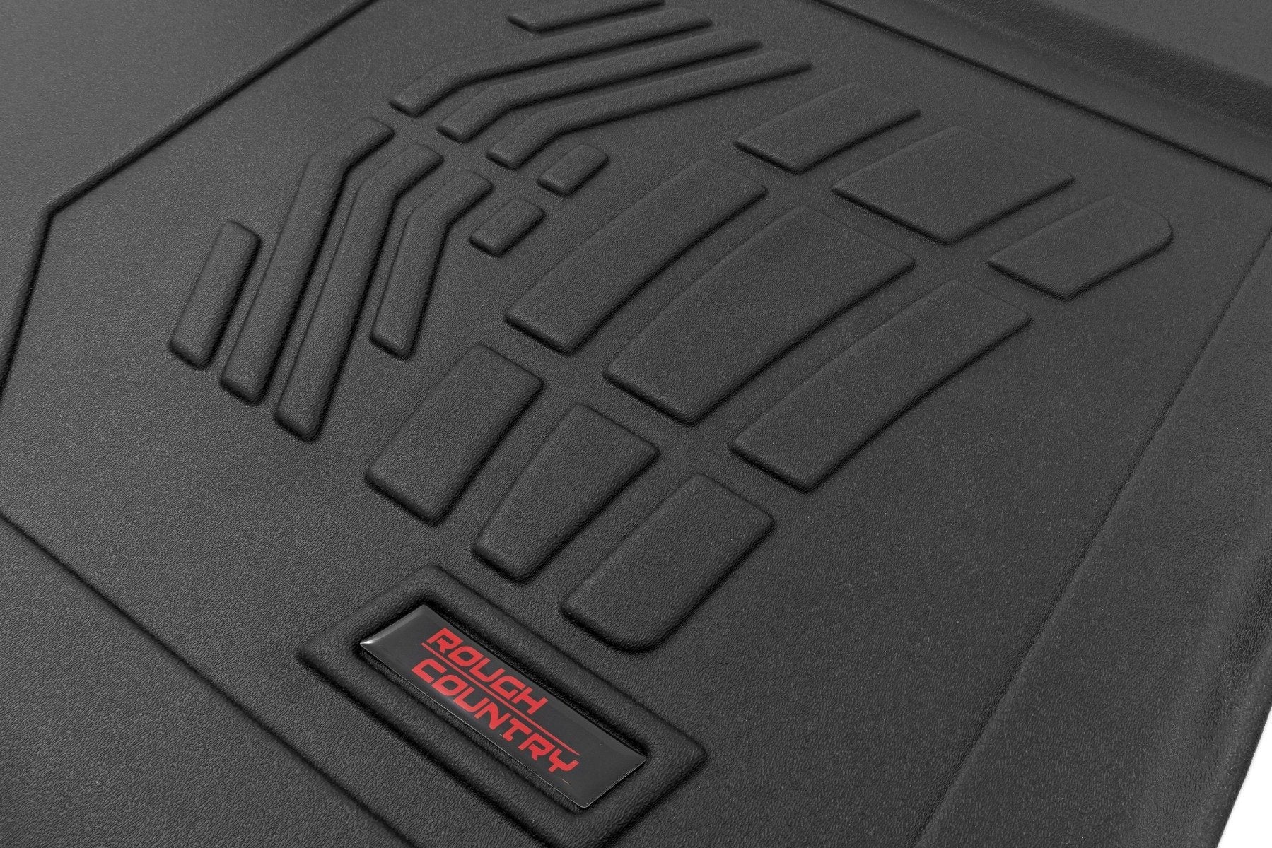 Rough Country Floor Mats FR & RR OV Hump Crew wo Underseat Storage GM 1500/2500HD/3500HD 19-23 SM21613