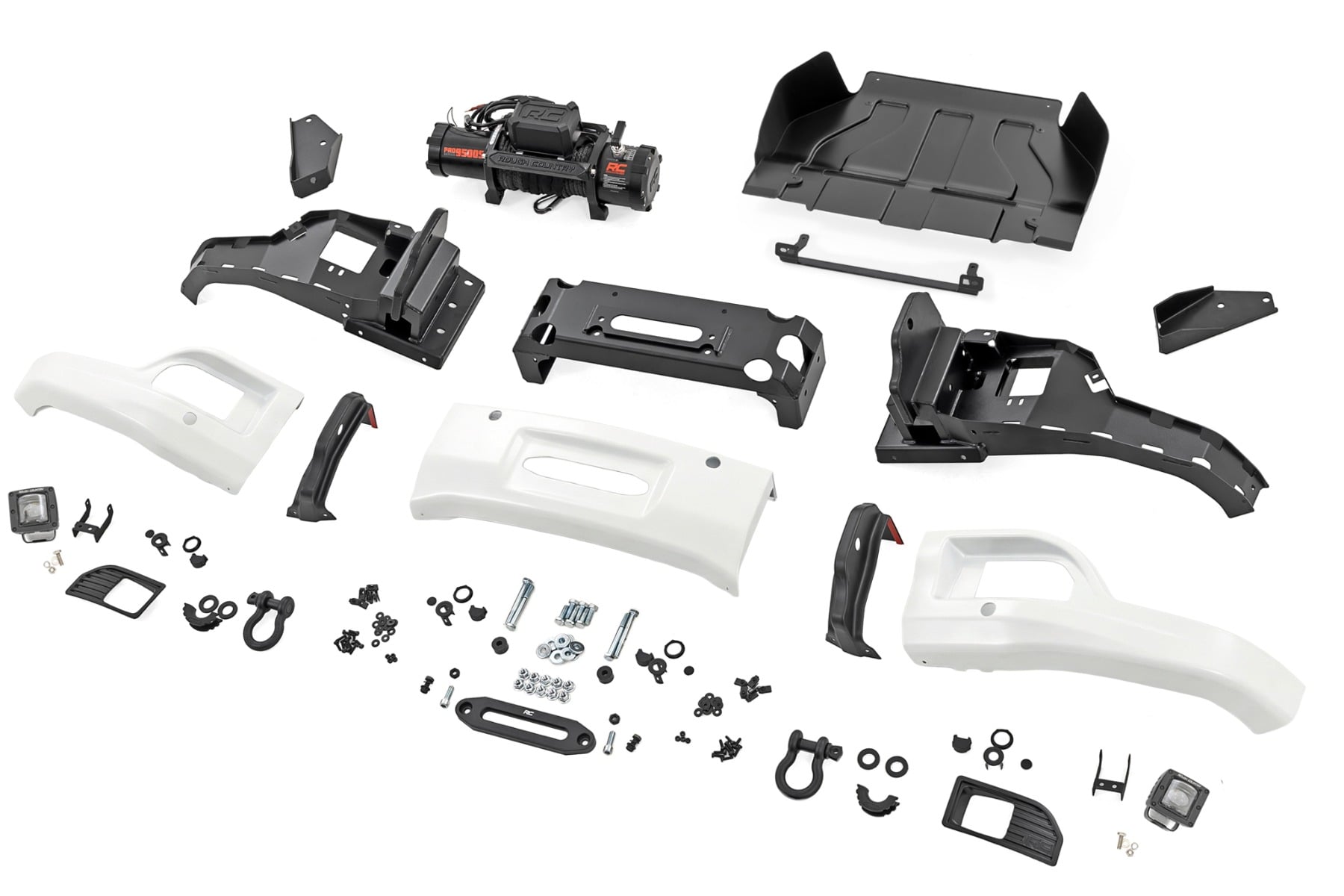 Rough Country Front FXS Bumper 12000S GAZ Summit White Silverado 1500 23-26 13007-GAZ