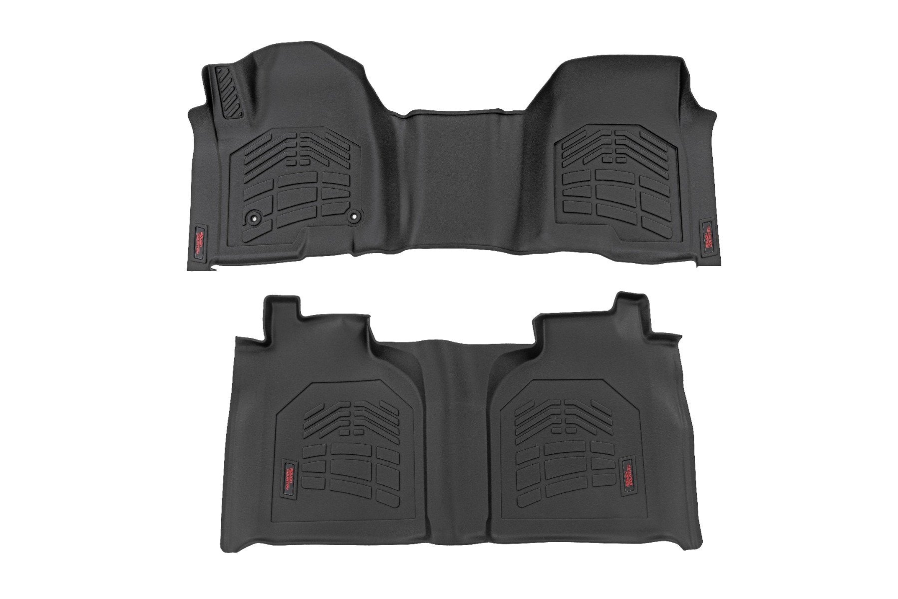Rough Country Floor Mats FR & RR OV Hump Crew wo Underseat Storage GM 1500/2500HD/3500HD 19-23 SM21613