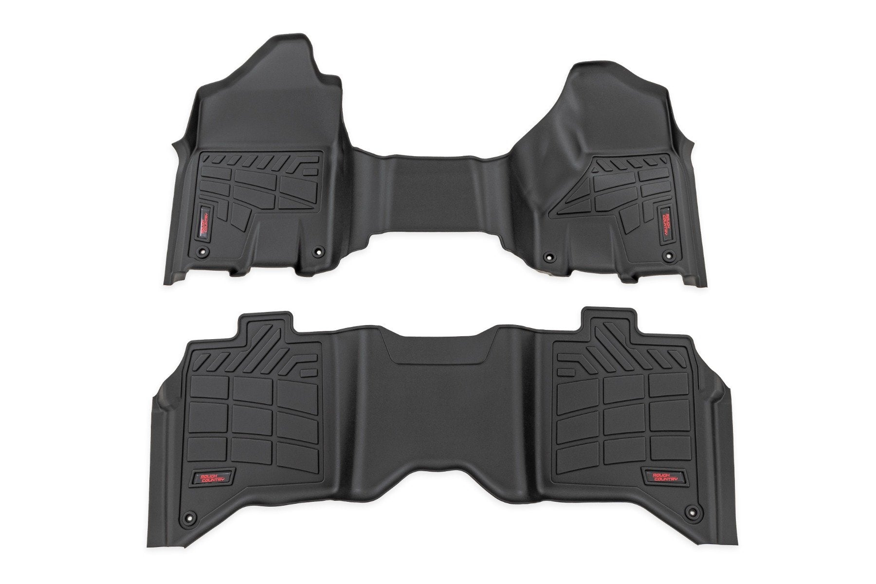 Rough Country Sure-Fit Floor Mats | Front & Rear | Crew | for Ram 2500/3500 2WD/4WD (2019-2026)