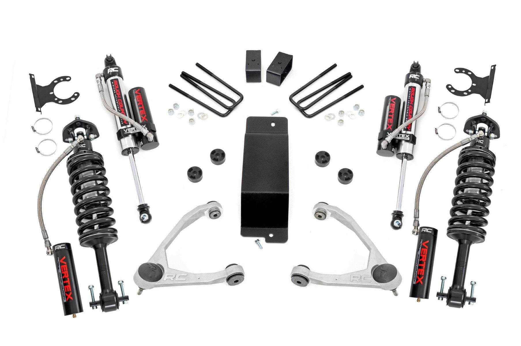 Rough Country 3.5"GM Suspension Lift Kit Upper Arms Vertex 07-16 1500 4wd 19450