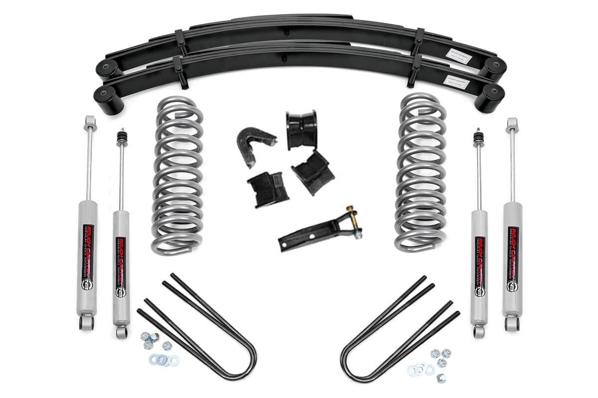 Rough Country 4in for Ford Suspension Lift Kit System 77-79 F-100/150 4wd 500-77-79.20
