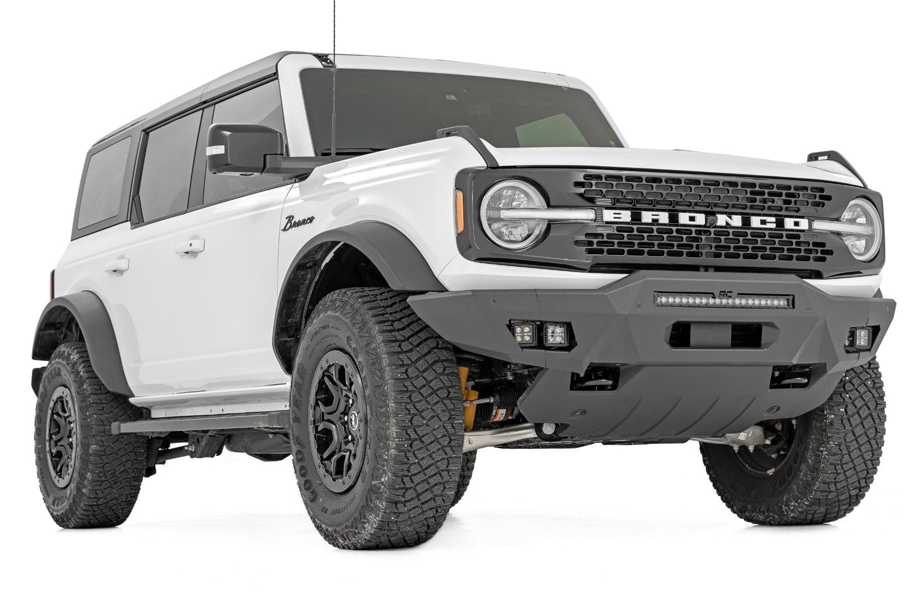 Rough Country Front Bumper Modular Full Wings Flood Fog Ford Bronco 21-22 51076
