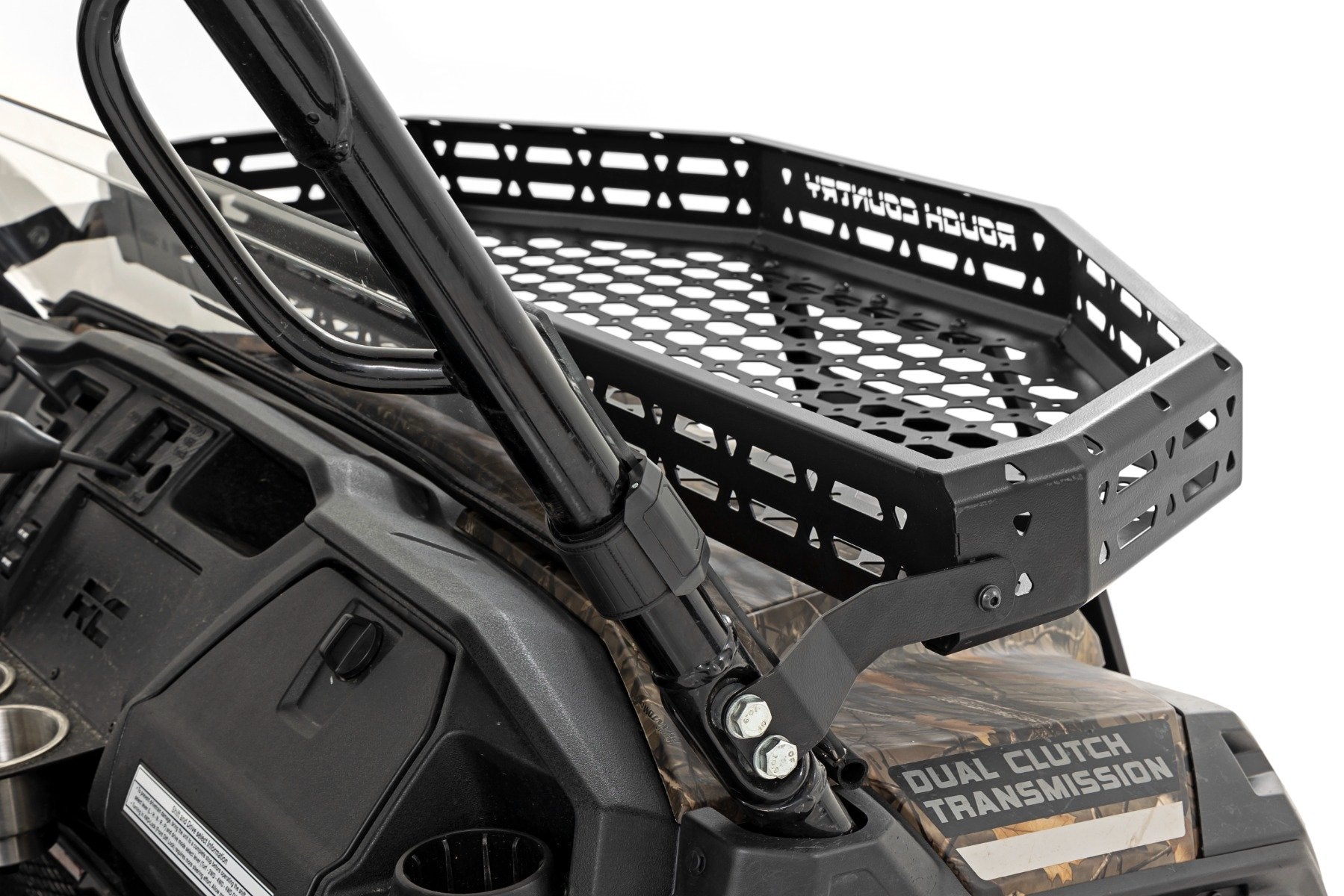 Rough Country Front Cargo Rack Black LED 6" Light Honda Pioneer 16-21 92059