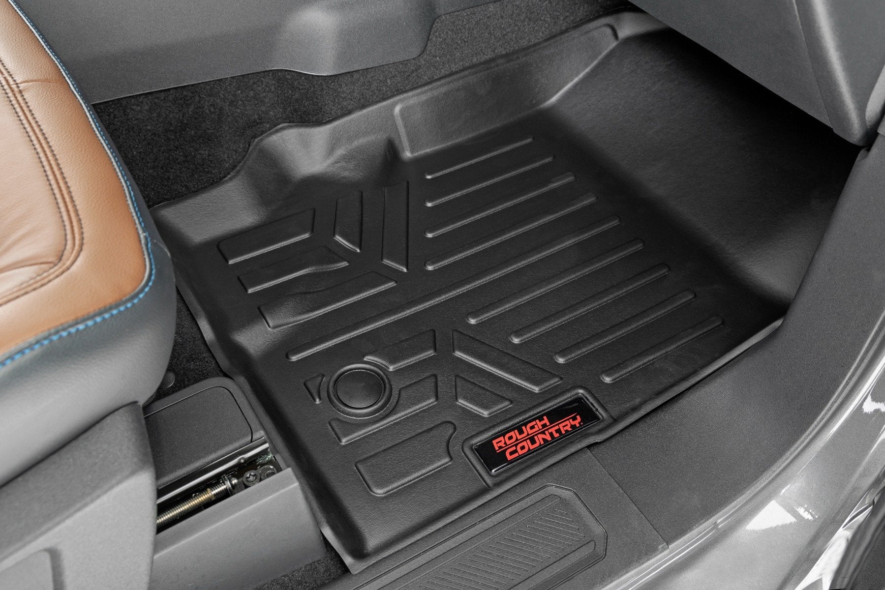 Rough Country Floor Mats Front & Rear for Ford Bronco 2 Door 4wd 21-25 M-51632
