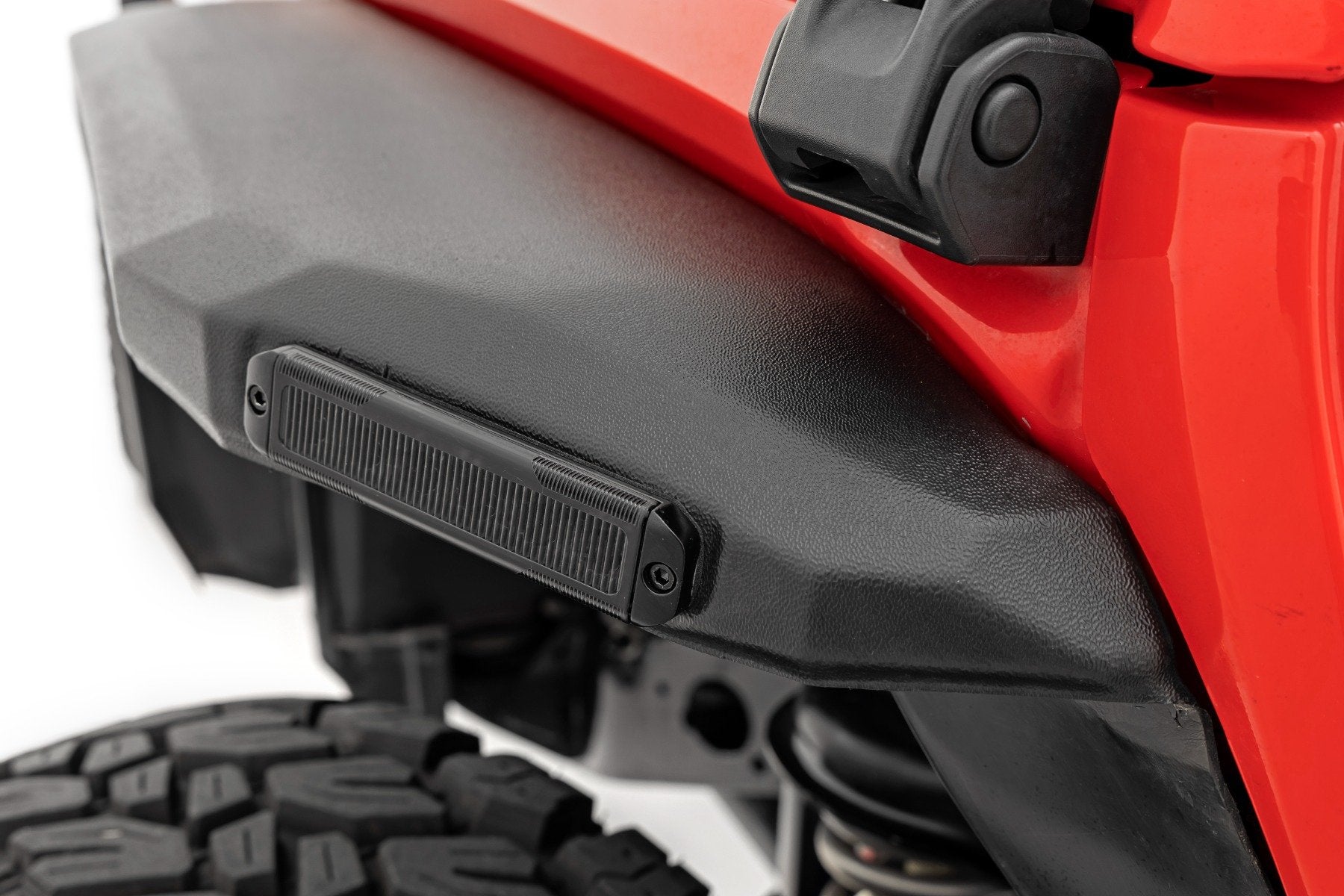 Rough Country Flat Fender Flare Kit Jeep Wranger JL 18-23 w/ LED UV Treated 99036