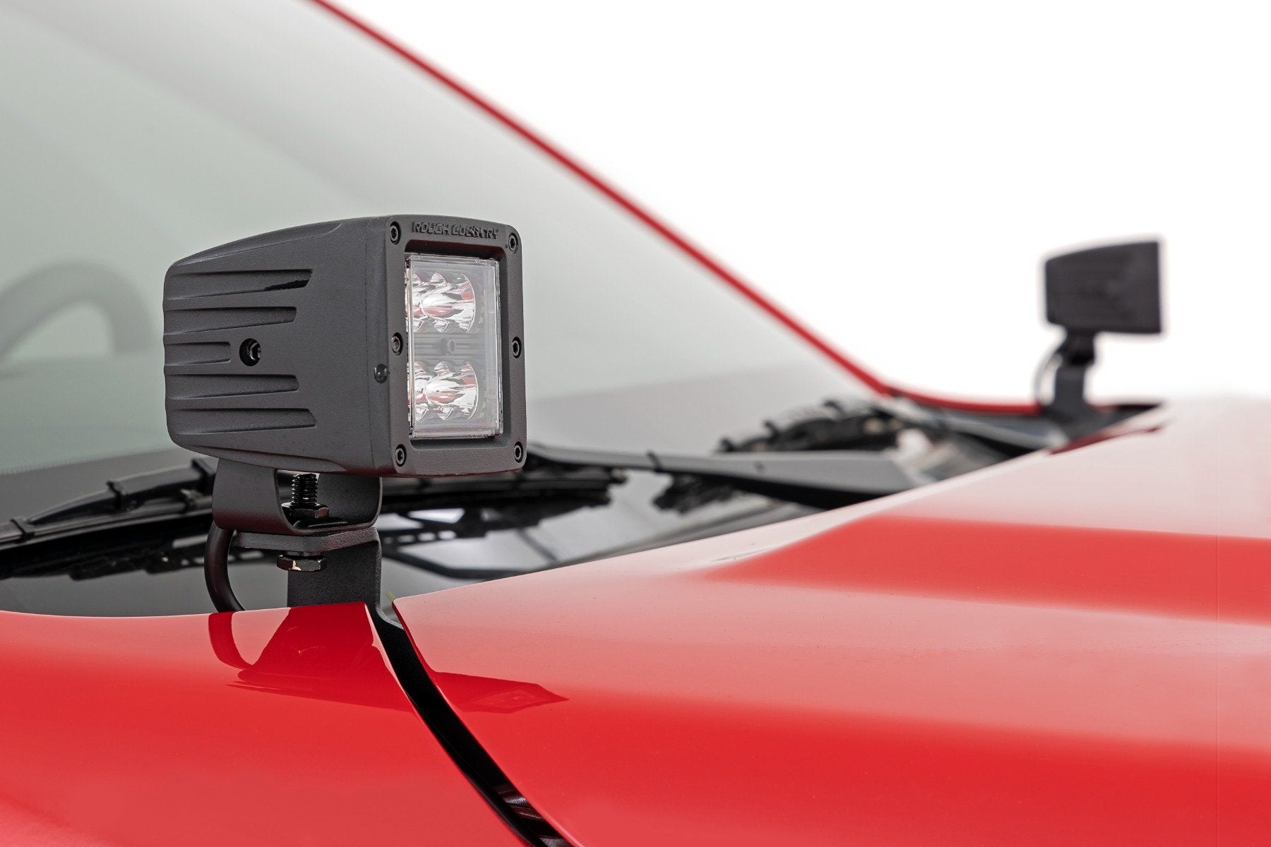 Rough Country LED Light Ditch Mount 2" Black Pair Flood Nissan Frontier 2022 71065