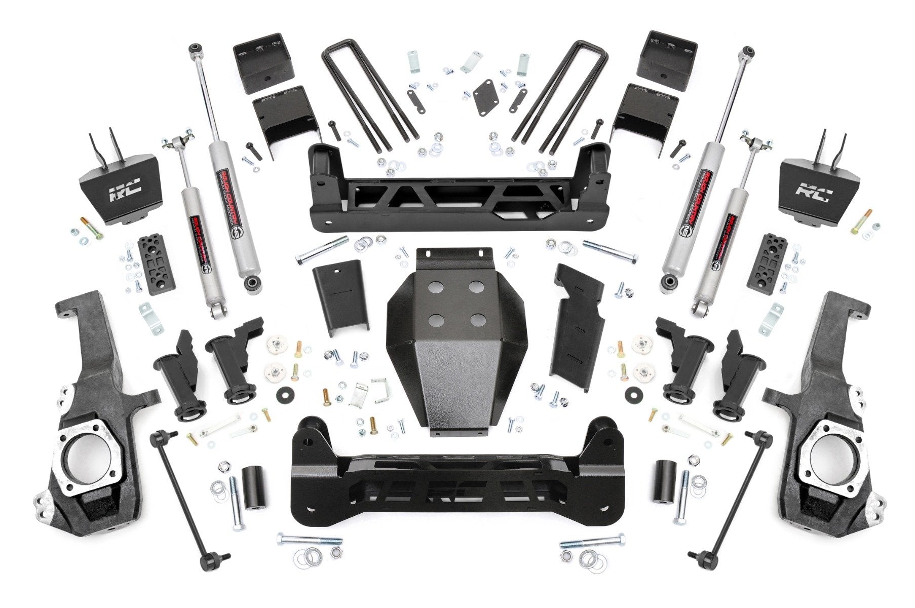 Rough Country 5" Lift Kit Torsion Drop w/ Overloads Chevy/GMC 2500/3500HD 20-25 111030