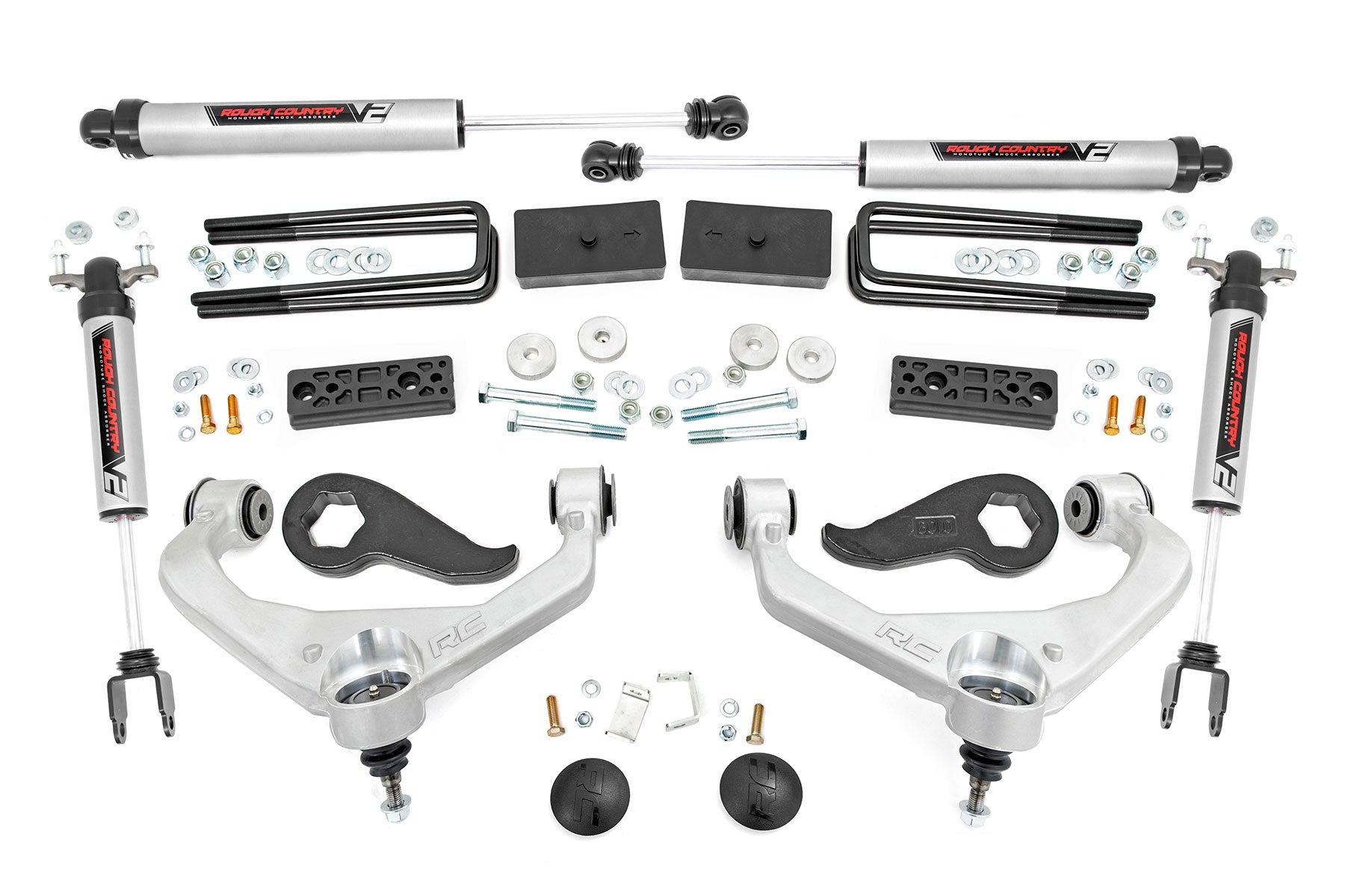Rough Country 3in GM Bolt-On Suspension Lift Kit w/ Vertex 20-21 2500HD 95870