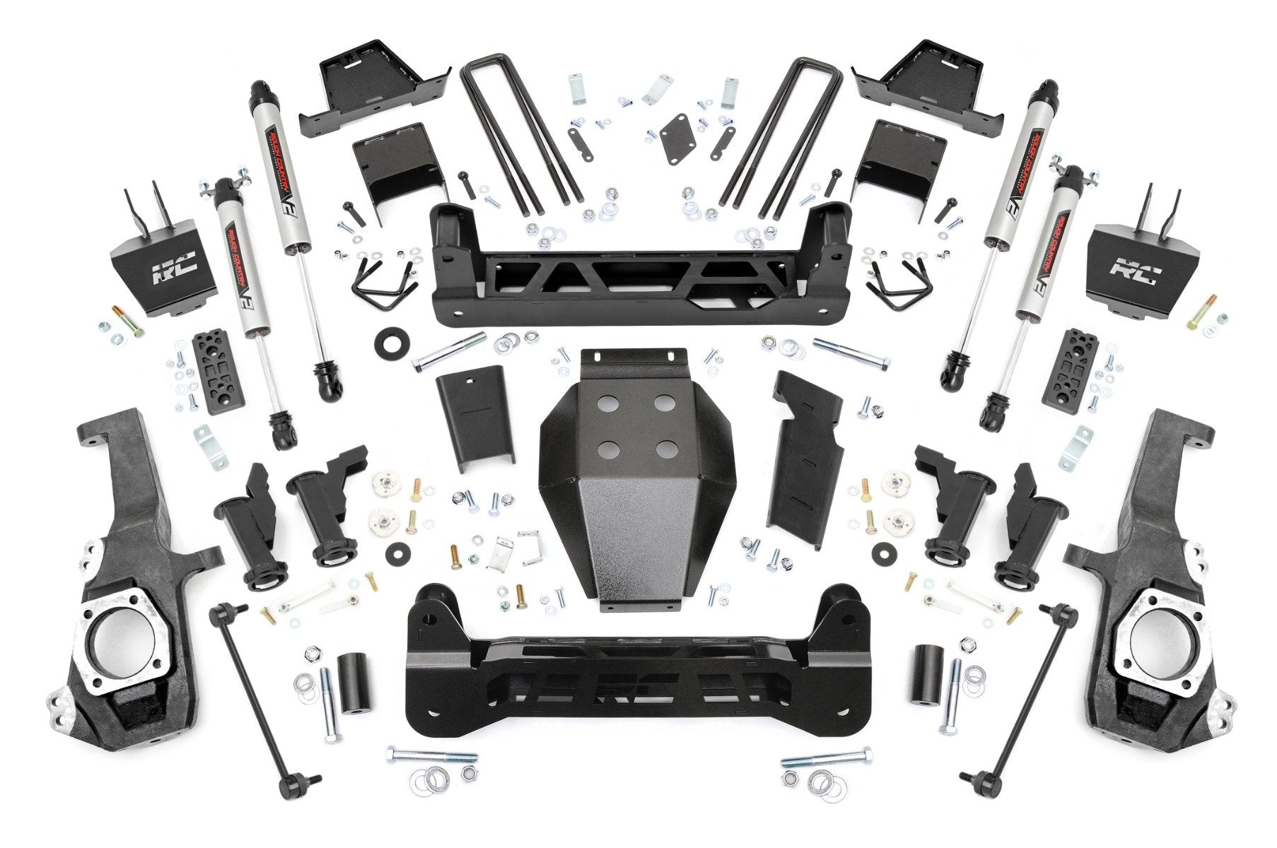 Rough Country 7" Lift Kit Torsion Drop M1 Chevy/GMC 2500HD 20-25 -7