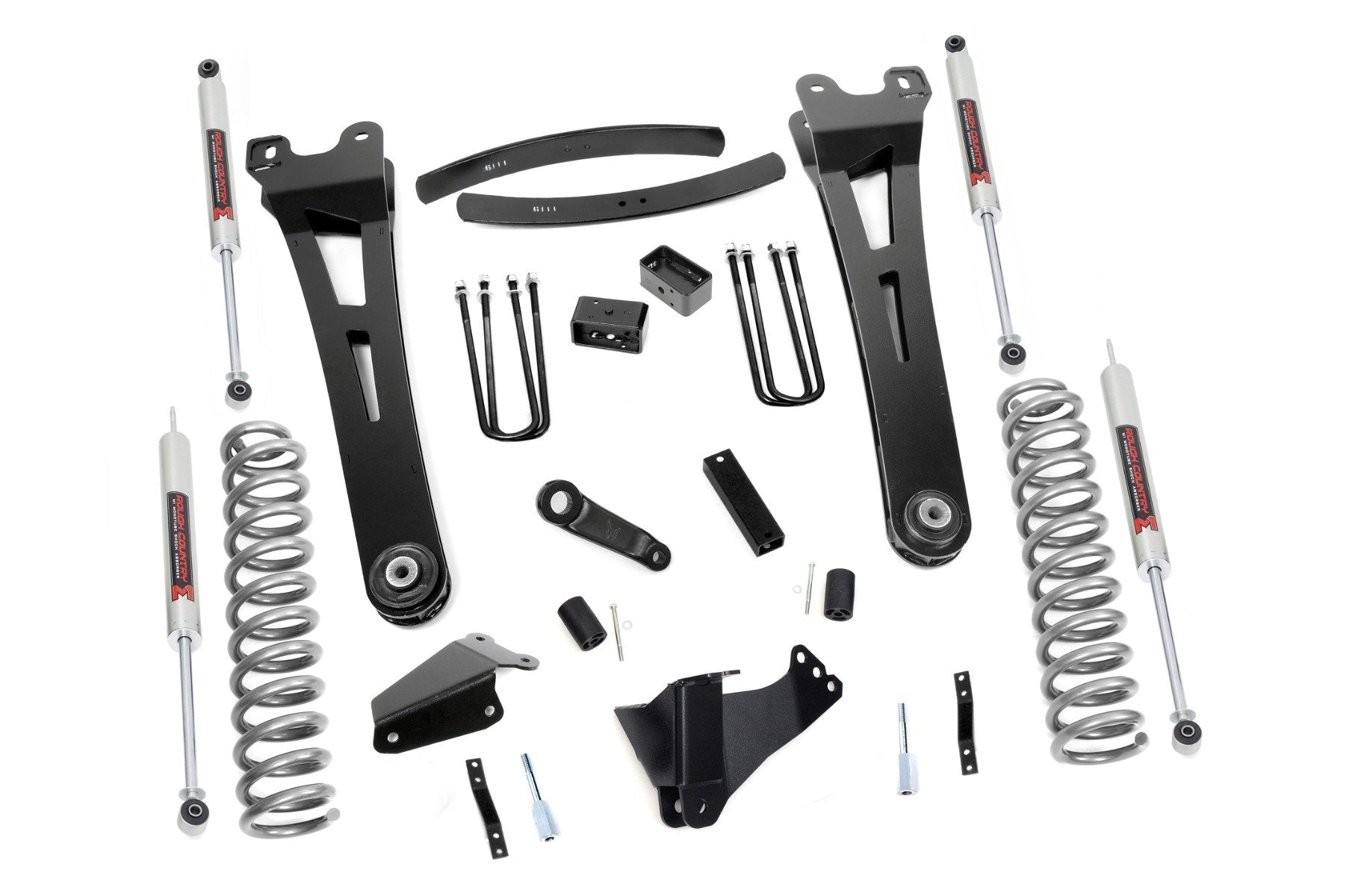 Rough Country 6" Lift Kit Gas Radius Arm M1 For Ford Super Duty 05-07 53740