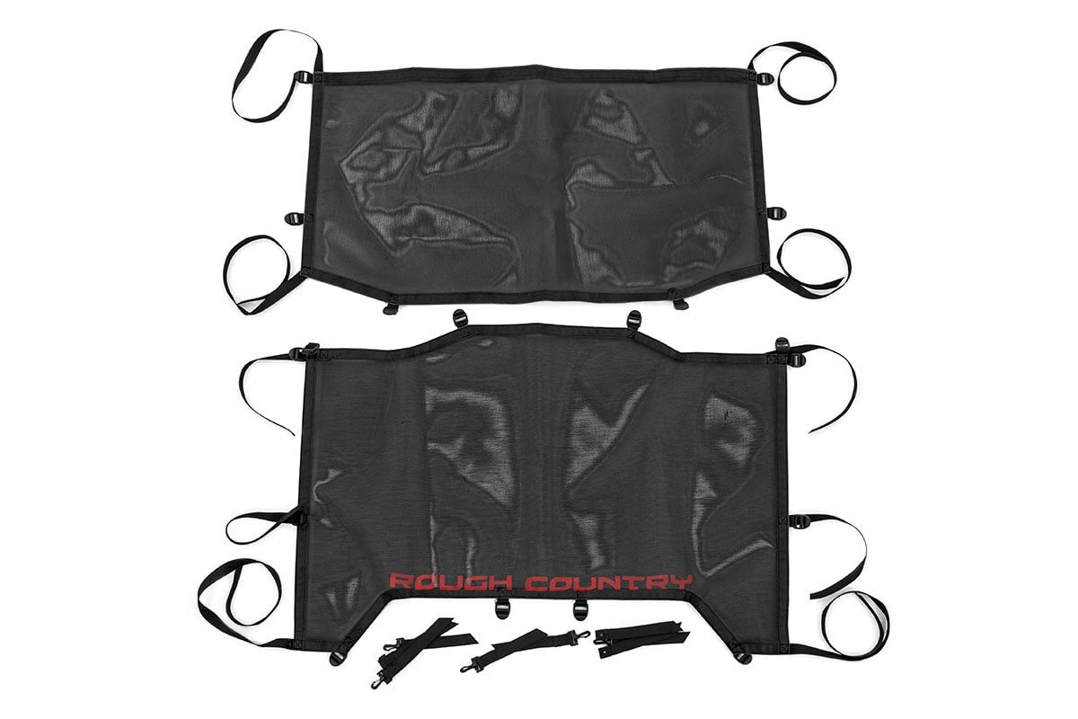 Wrangler JL Unlimited Mesh Bikini Top Plus 18-20 4-Door Black 85120
