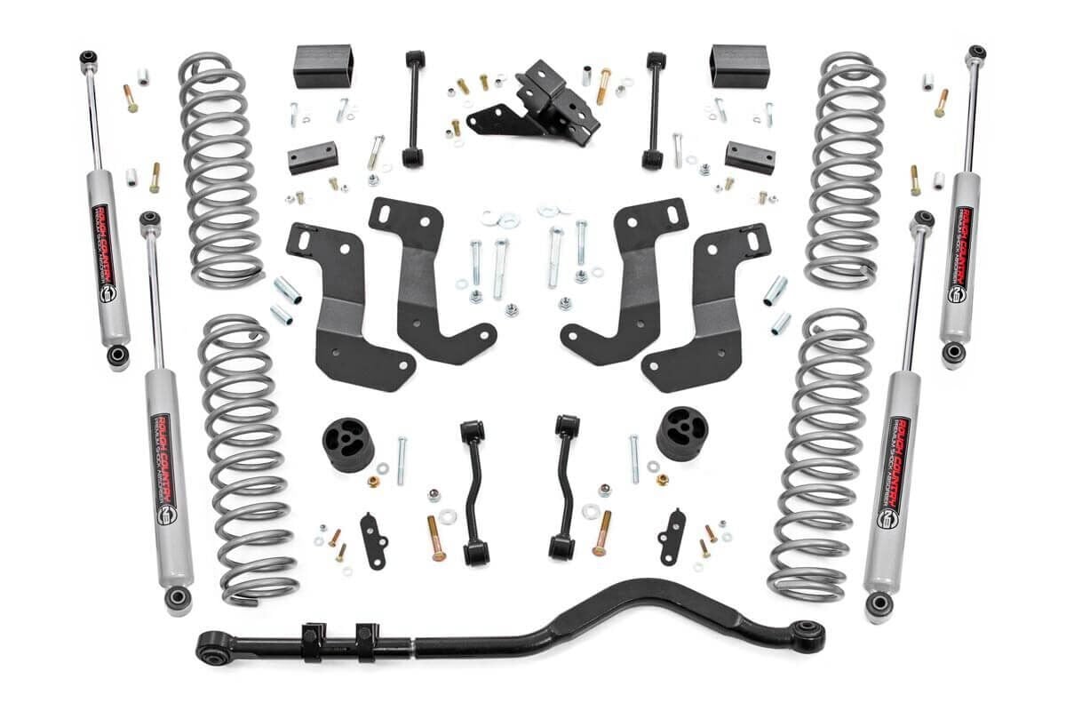 Rough Country 3.5 Inch Lift Kit C/A Drop for 4Door Jeep Wrangler 4xe 21-25 79230