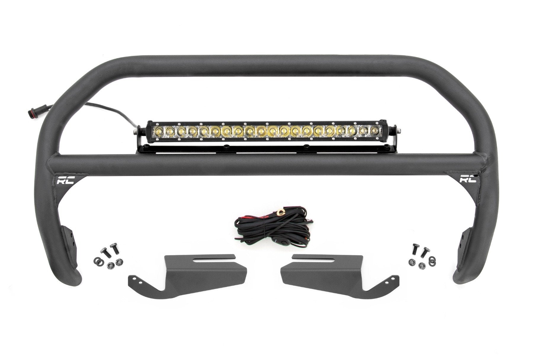 Rough Country Nudge Bar 20" Chrome LED OE Modular Steel Ford Bronco 21-22 51103