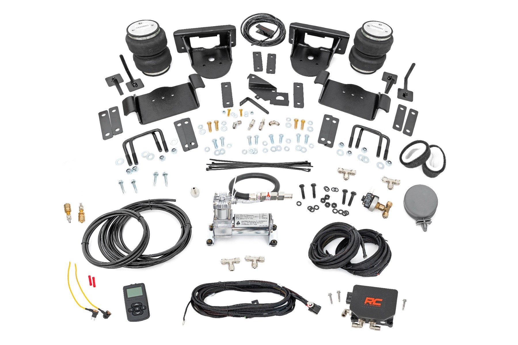 Rough Country Air Spring Kit w/Compressor 0-6" Lifts for Ford F-150 4WD 21-23 10009WC