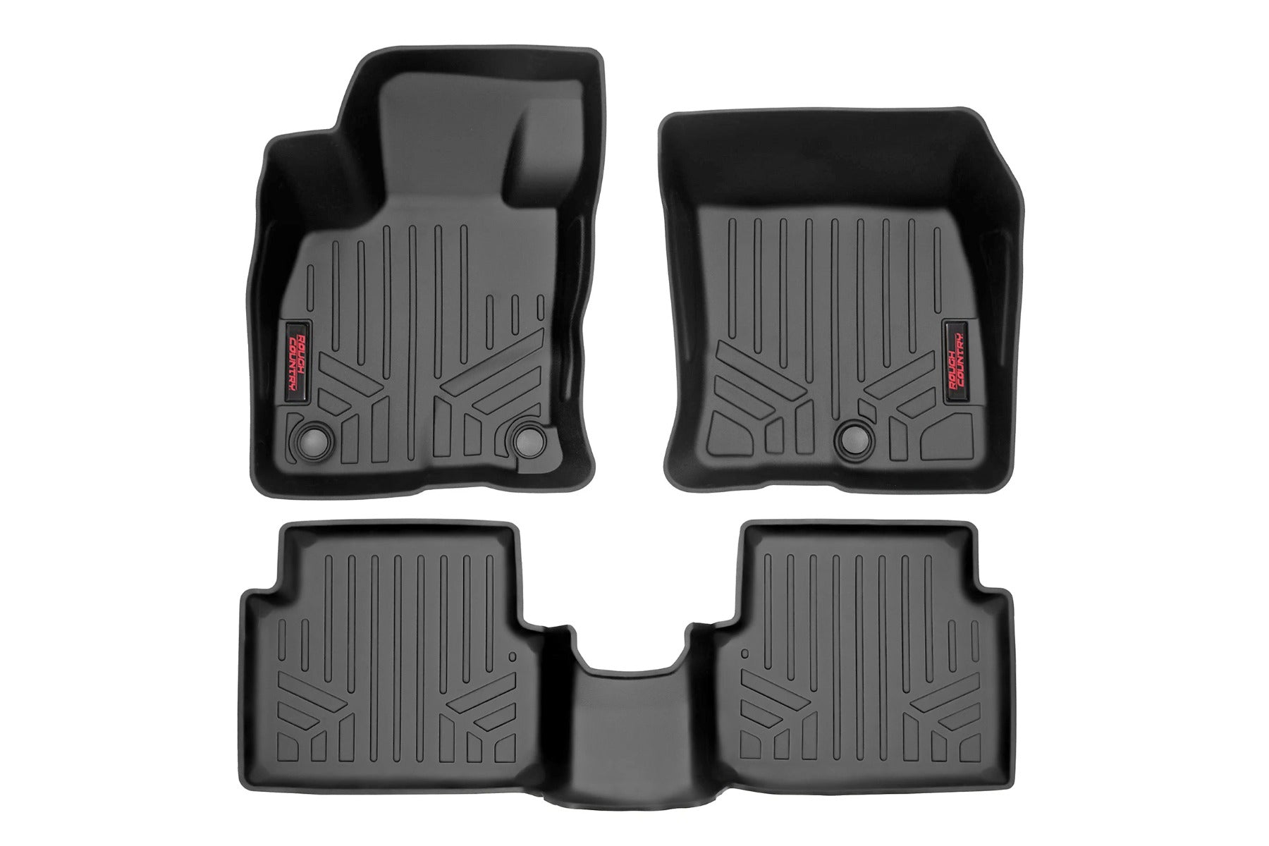 Rough Country Floor Mats Front and Rear for Ford Maverick EcoBoost 2022-2025 M-51102