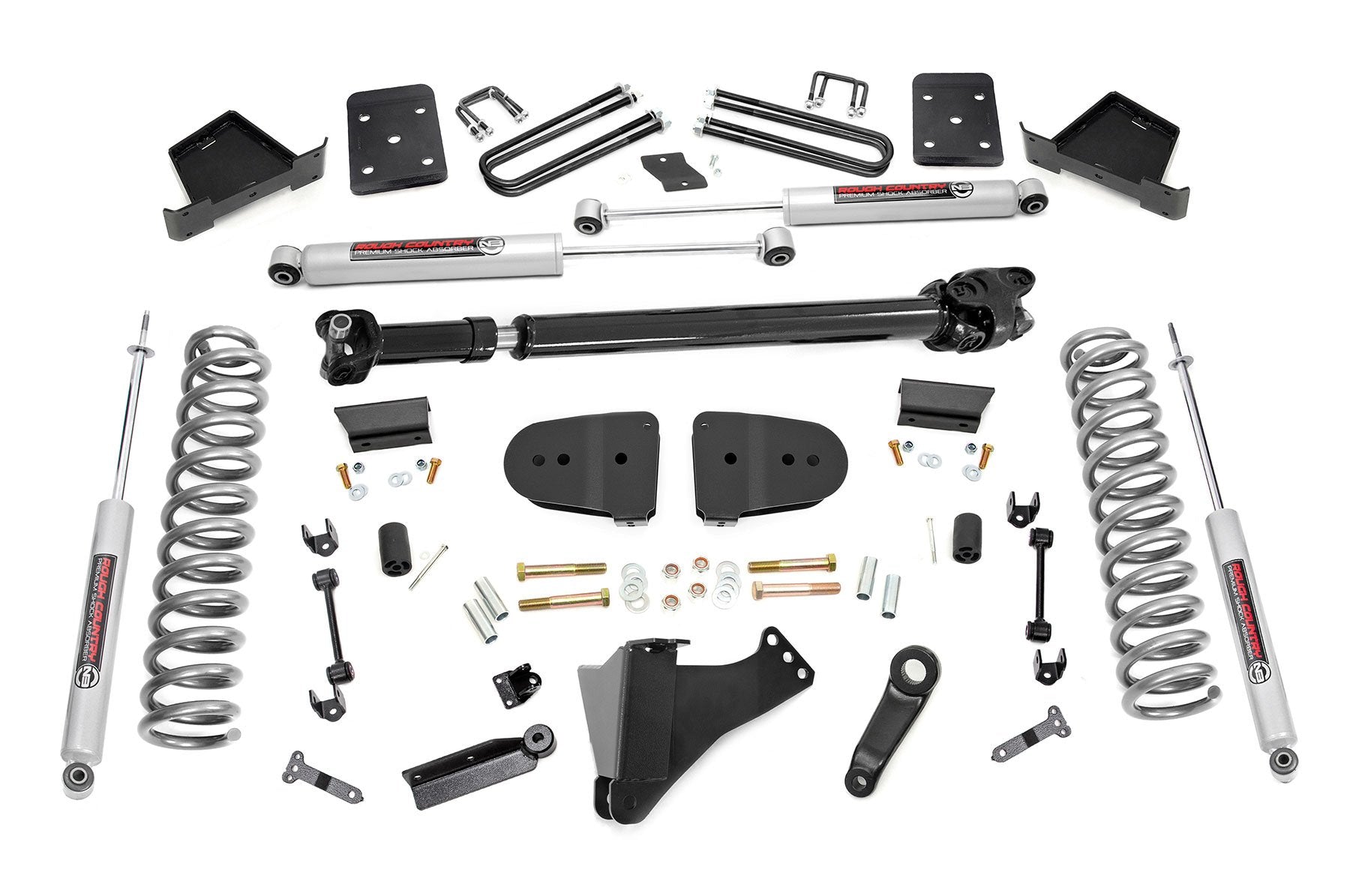 Rough Country 6 Inch Lift Kit OVLDS D/S for Ford F250/F350 23-25 Super Duty 44131