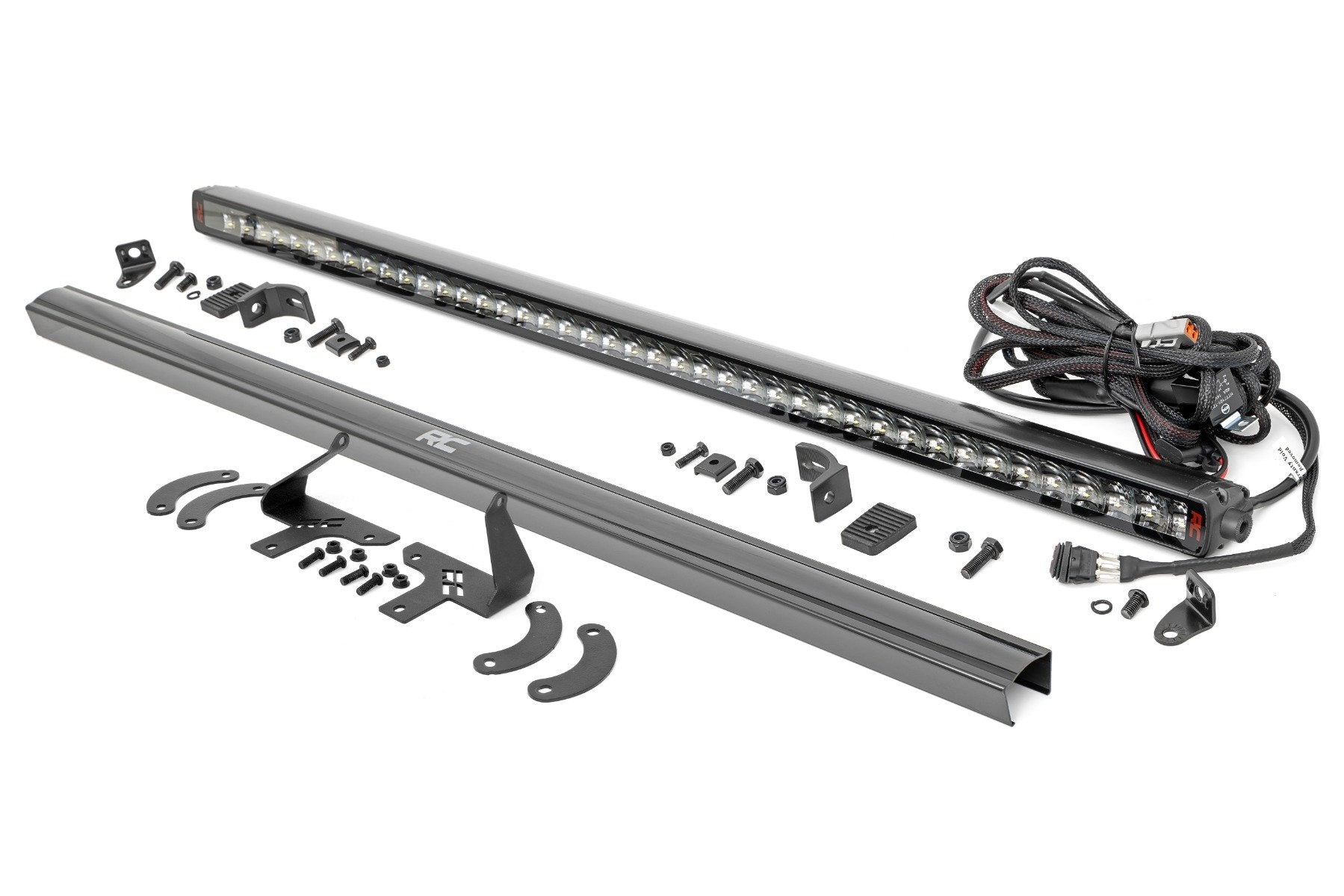 Rough Country LED Light Kit Front Mount 40" Spectrum Single Row Polaris RZR XP 4 1000 2024 93181