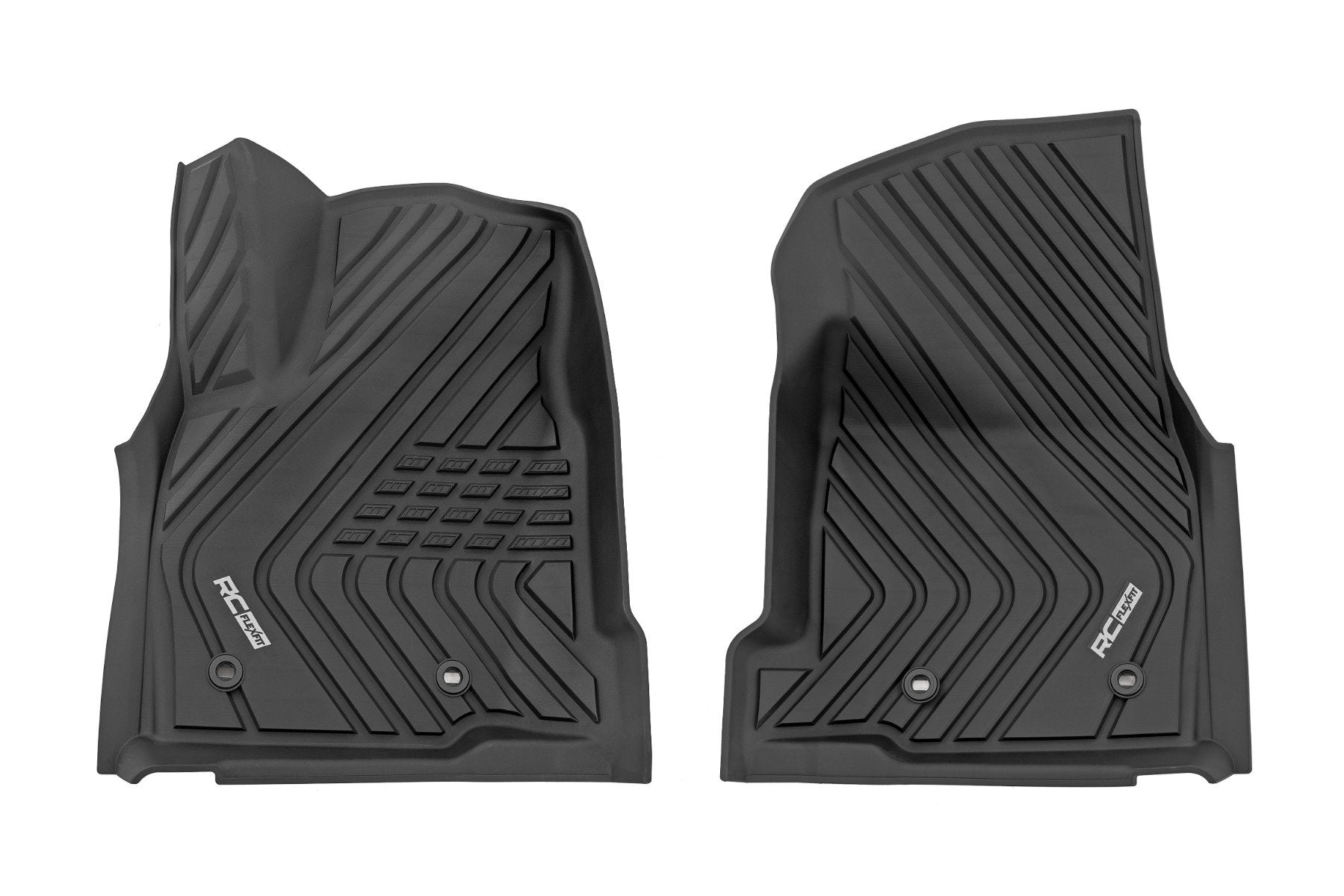 Rough Country Flex Fit Floor Mats Front Crew for Toyota Tacoma 24-25 FF-7122