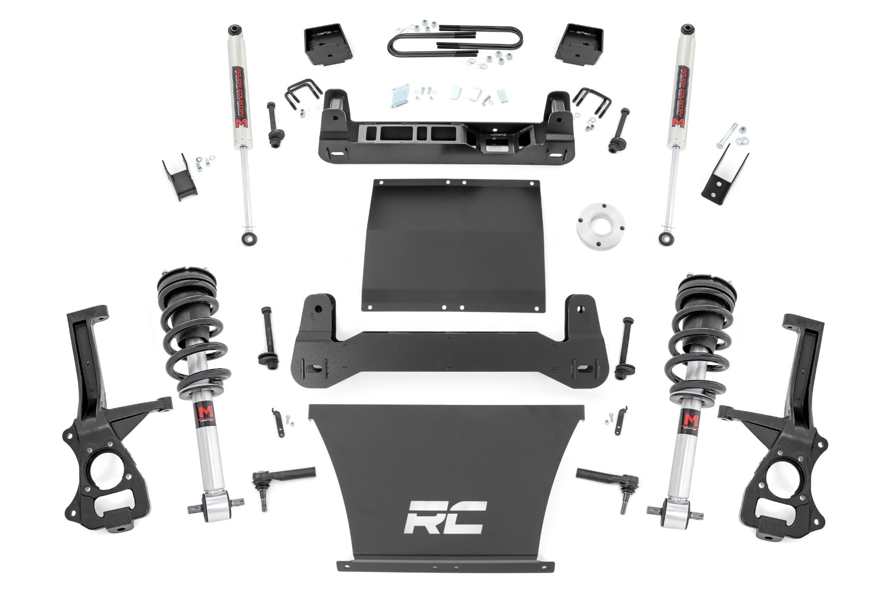 Rough Country 6" Lift Kit | Mono Leaf Rear | M1 Struts/M1 | Chevy Silverado 1500 (25-26)