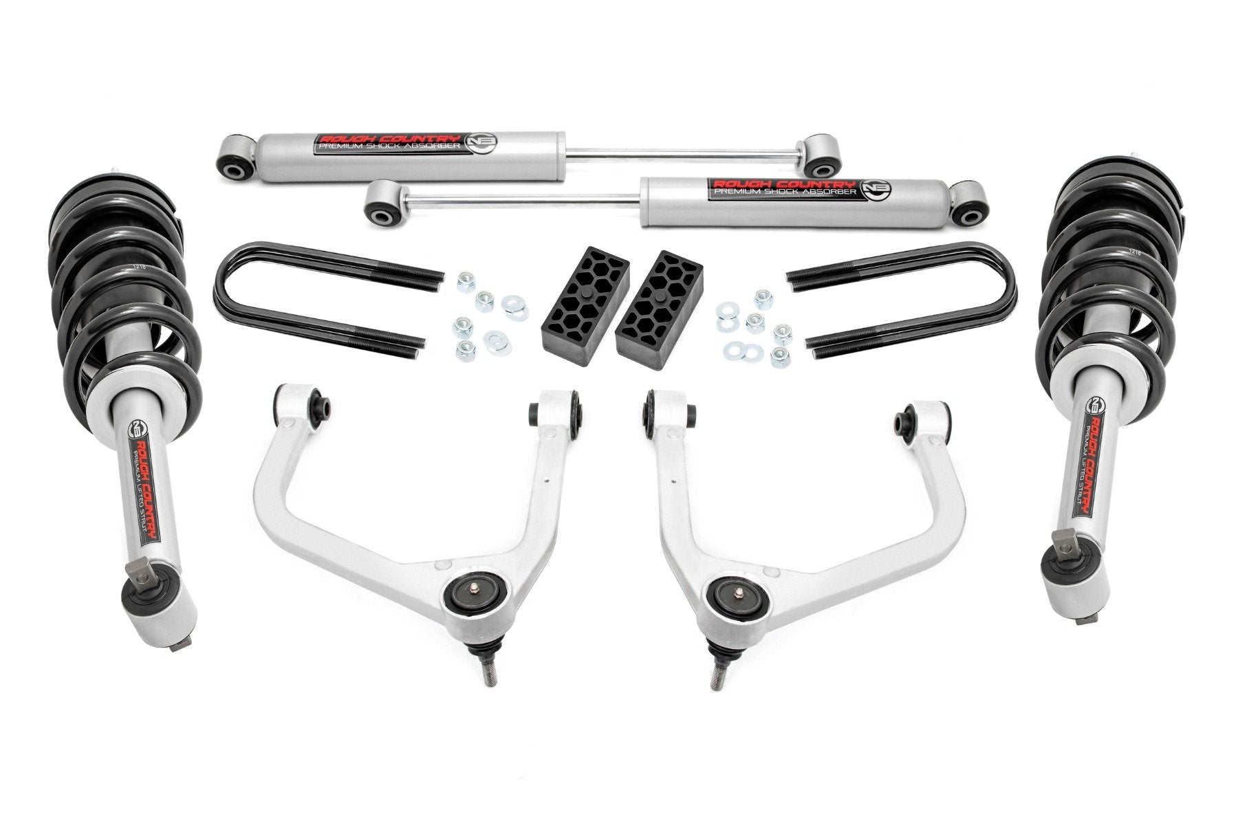Rough Country 3.5" Lift Kit | N3 Struts | Chevy Silverado 1500 2025 110431