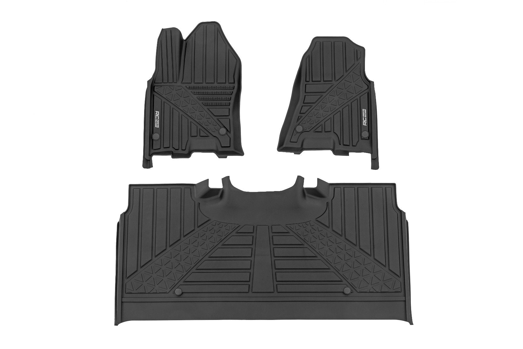 Rough Country Flex-Fit Floor Mats | FR & RR | Crew | for Ram 1500 2025 FF-31432