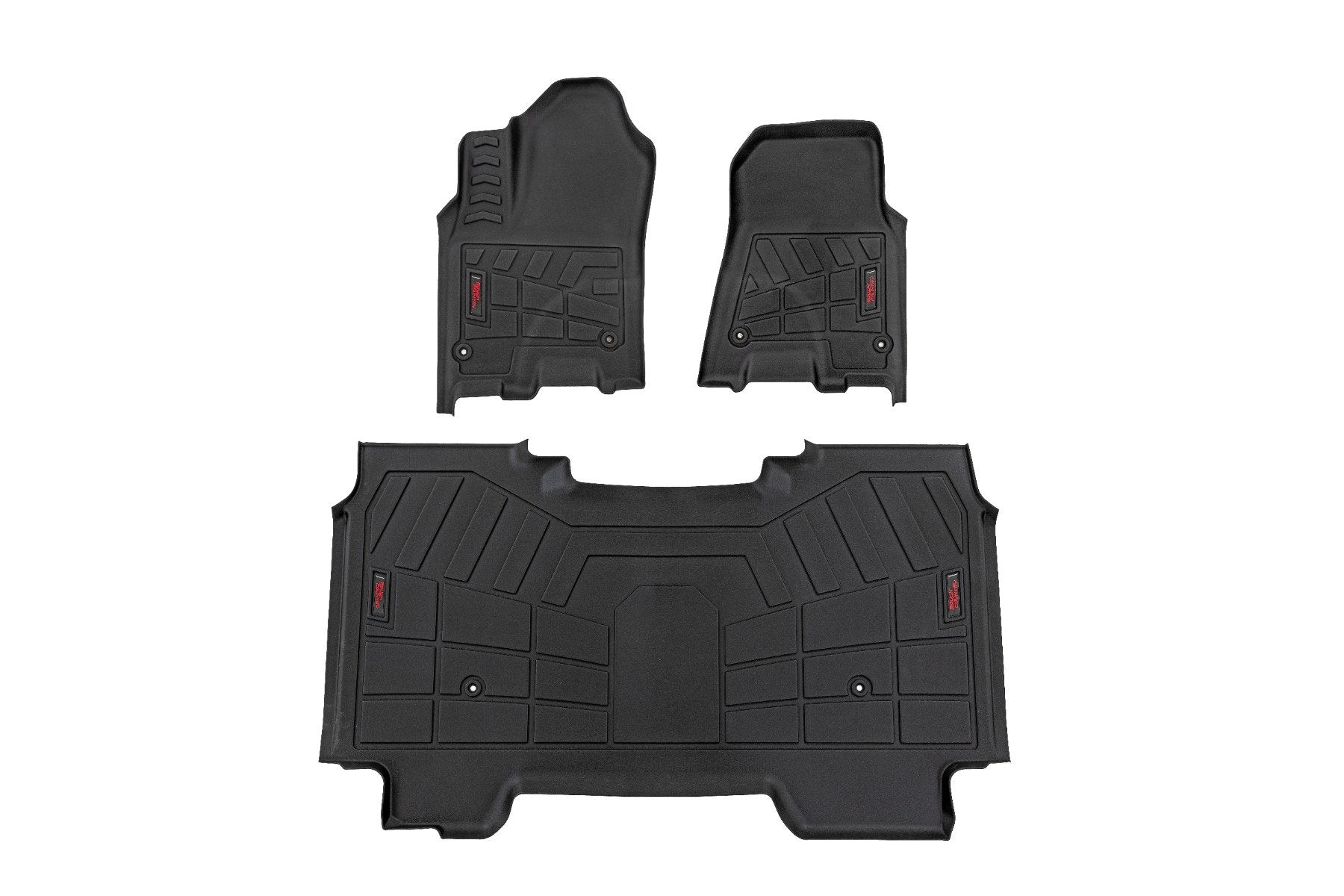 Rough Country Sure-Fit Floor Mats Front & Rear Crew for Ram 1500 2025 SM31630