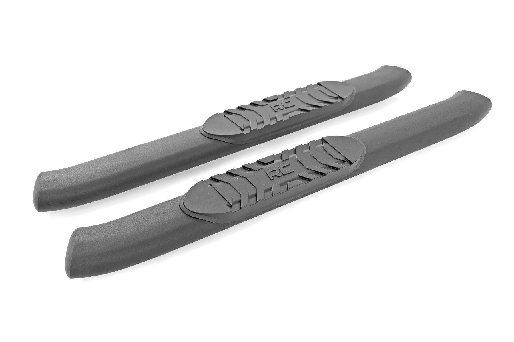 Rough Country Oval Nerf Steps 2-Door Black Ford Bronco 4WD 2021-2022 21012