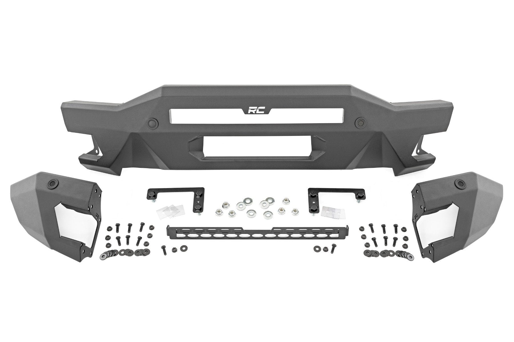 Rough Country Front Bumper Modular Full Wings Flood Fog Ford Bronco 21-22 51076