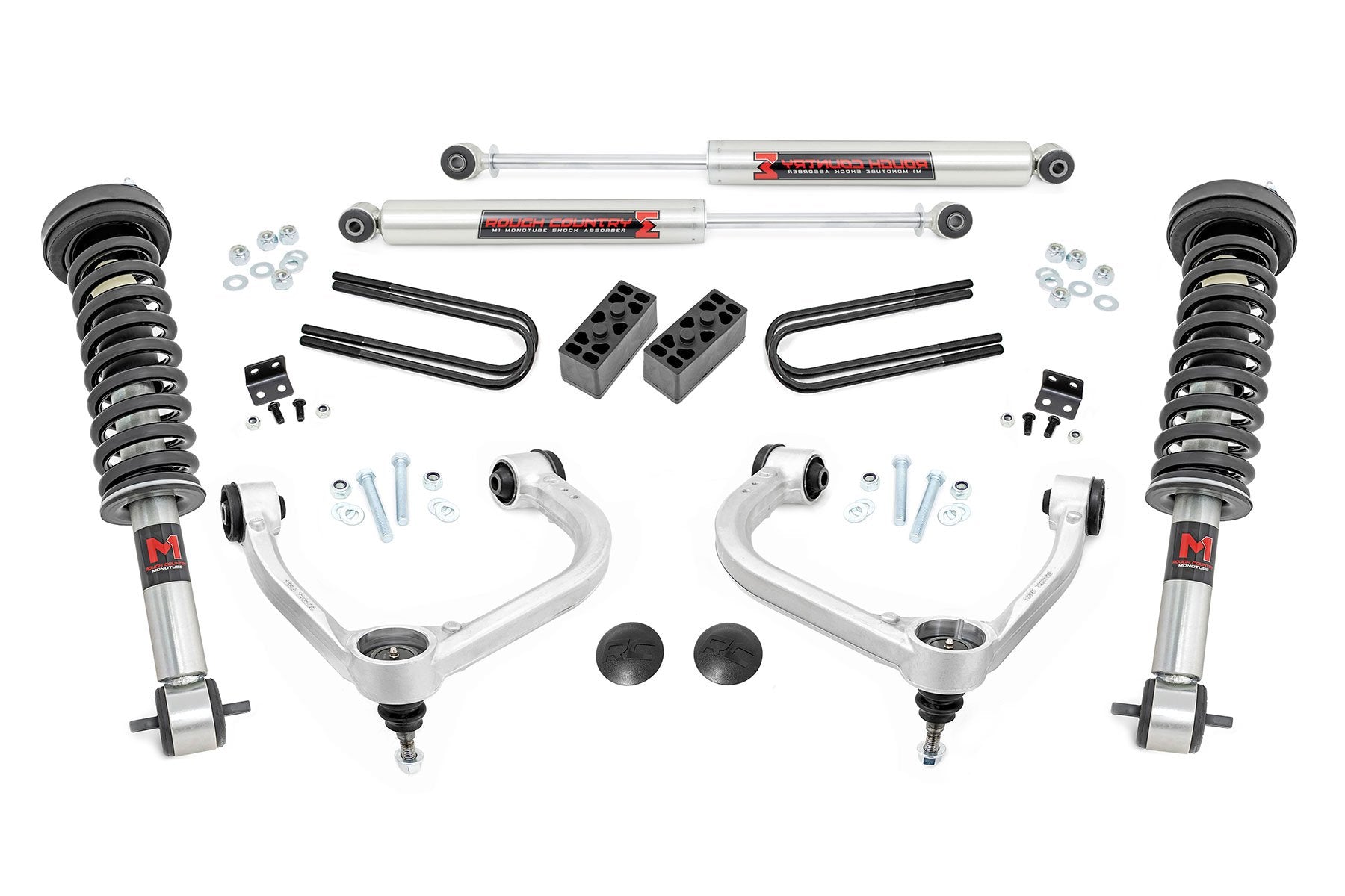 Rough Country 3 Inch Lift Kit Forged UCA M1/M1 for Ford F-150 4wd 21-26 41440