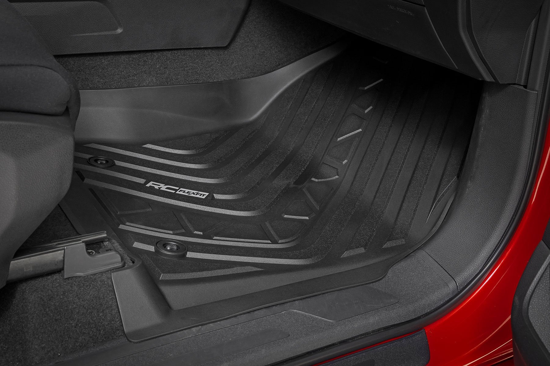 Rough Country Flex-Fit Floor Mats FR & RR CrewMax for Toyota Tundra 22-25 FF-71780