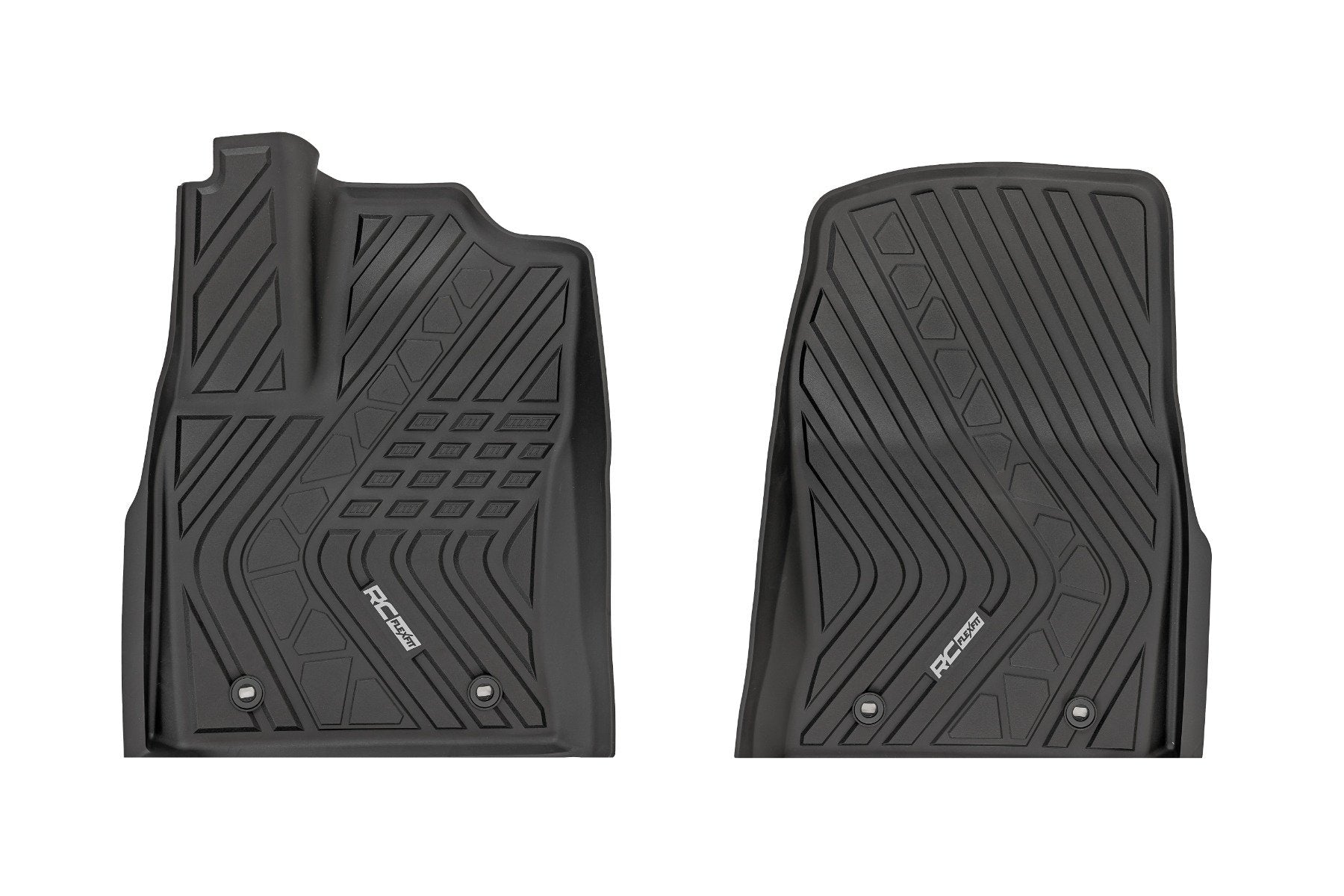 Rough Country Flex-Fit Floor Mats FR CrewMax for Toyota Tundra 22-25 FF-7170