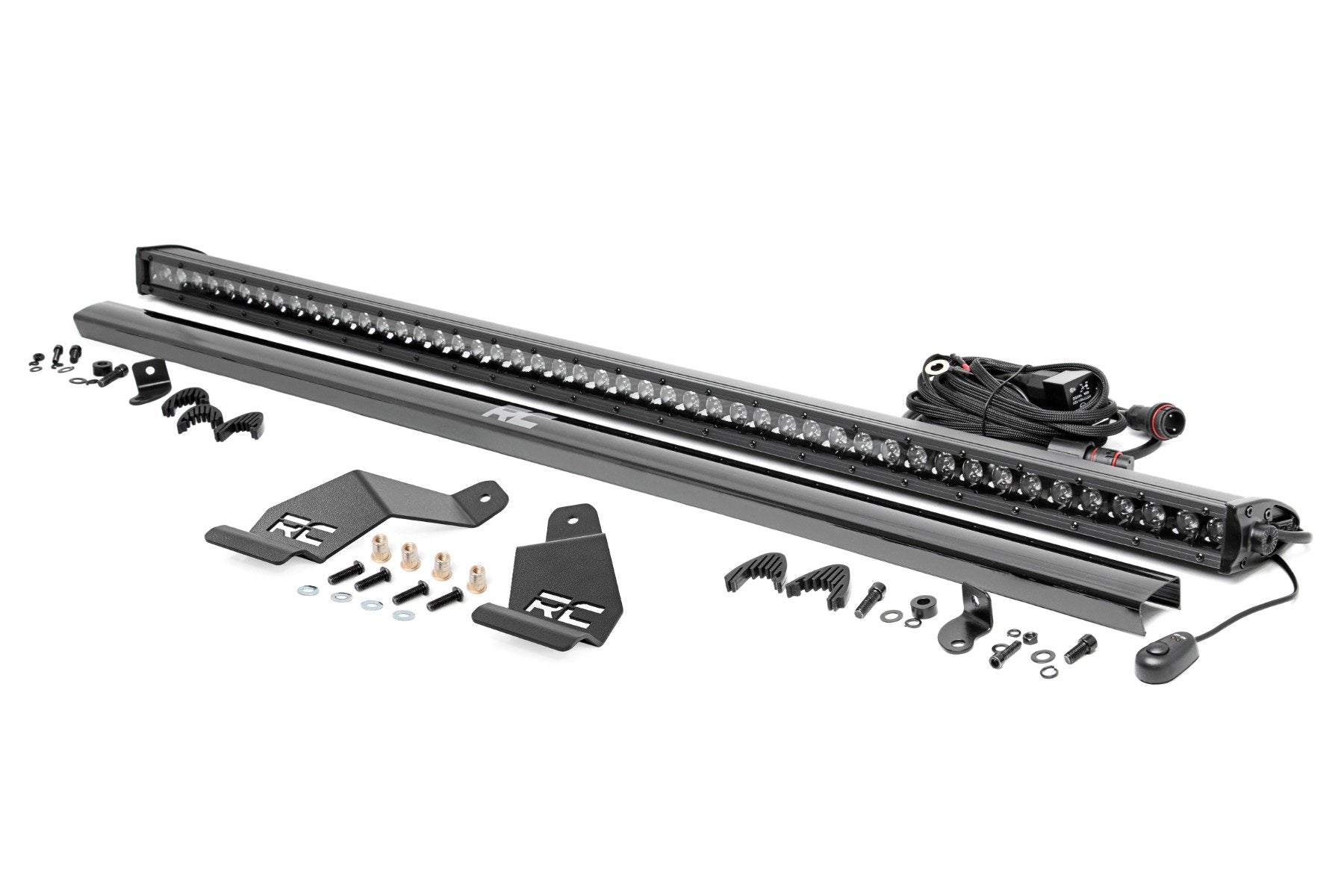 Rough Country LED Light Mount | 50" Black Single Row | CFMOTO UFORCE U10 Pro 71213