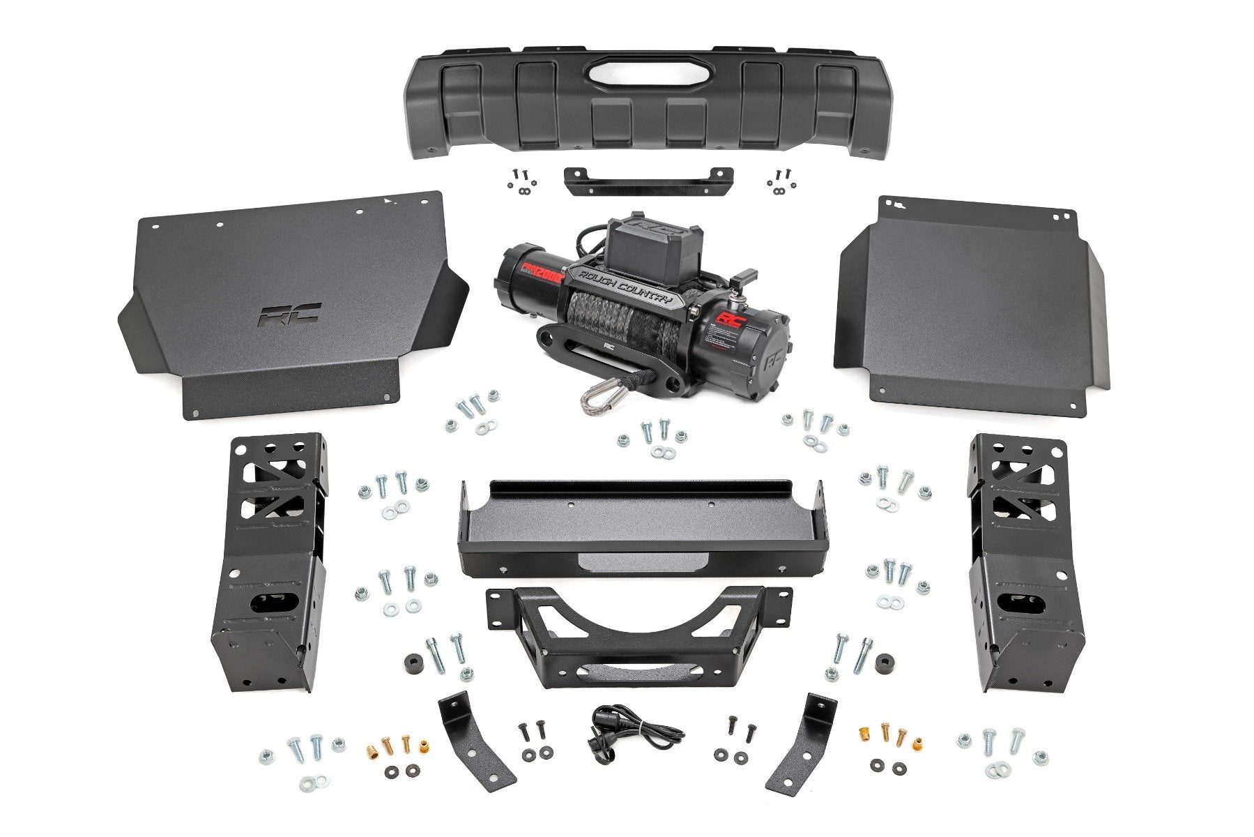Rough Country Hidden Winch Mount | PRO12000S | for Toyota Tacoma 4WD (2024-2025)