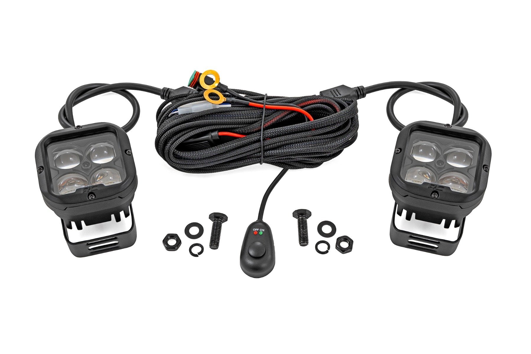 Rough Country 2" SAE Driving Light Pods | Pair 70115