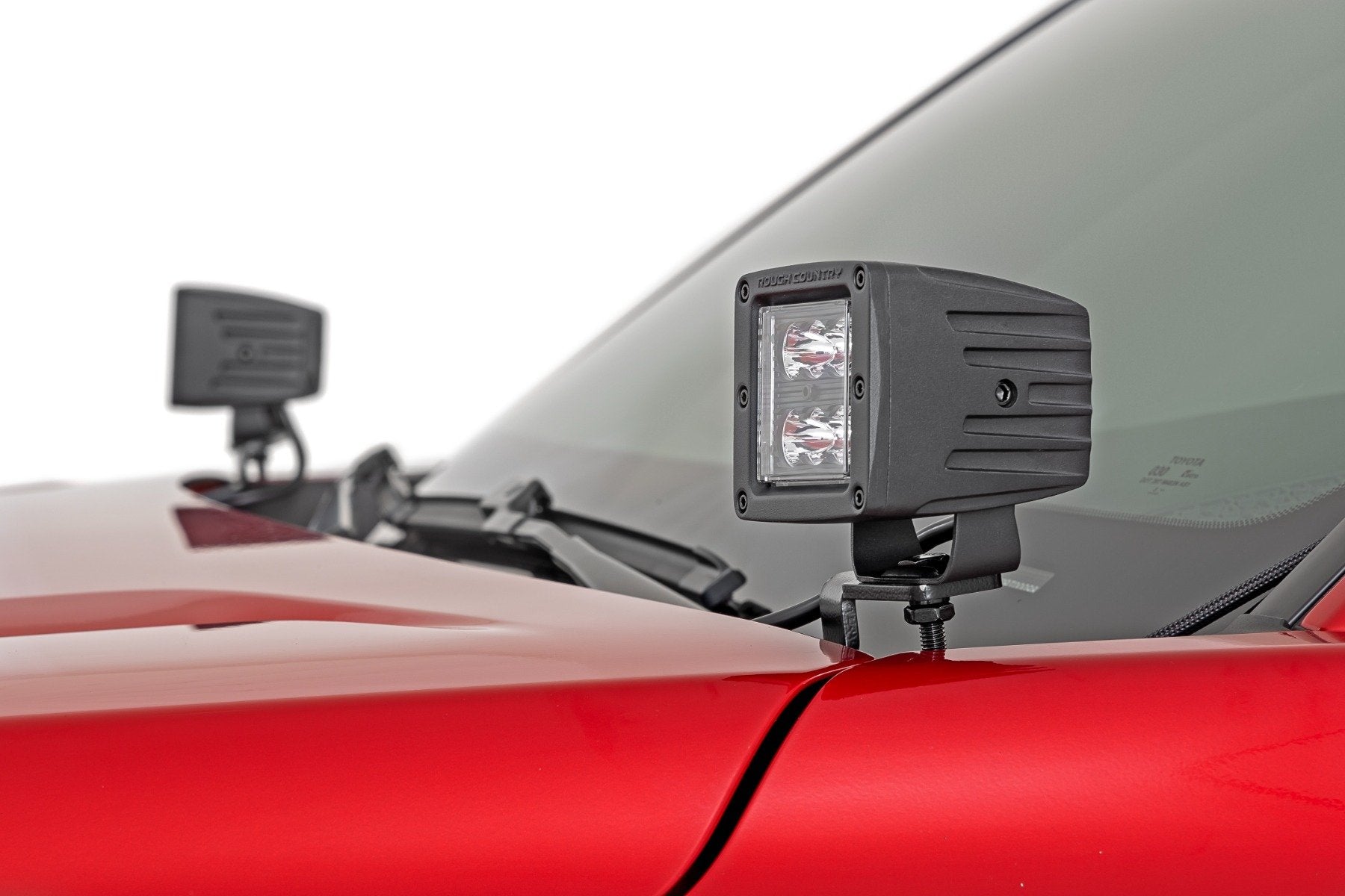 Rough Country LED Lights Ditch Mount 2" Black Pair Spot Toyota Tacoma 2024 72101