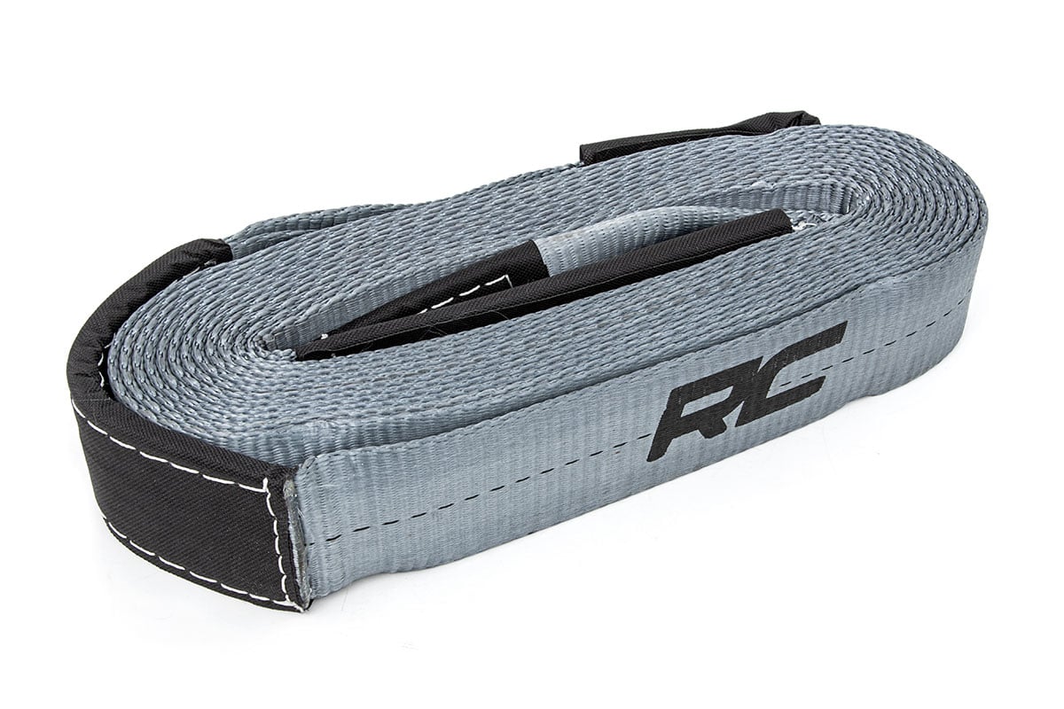 Rough Country Recovery Strap Rated up to 16,000lbs 30ft long x 2.5in wide RS120