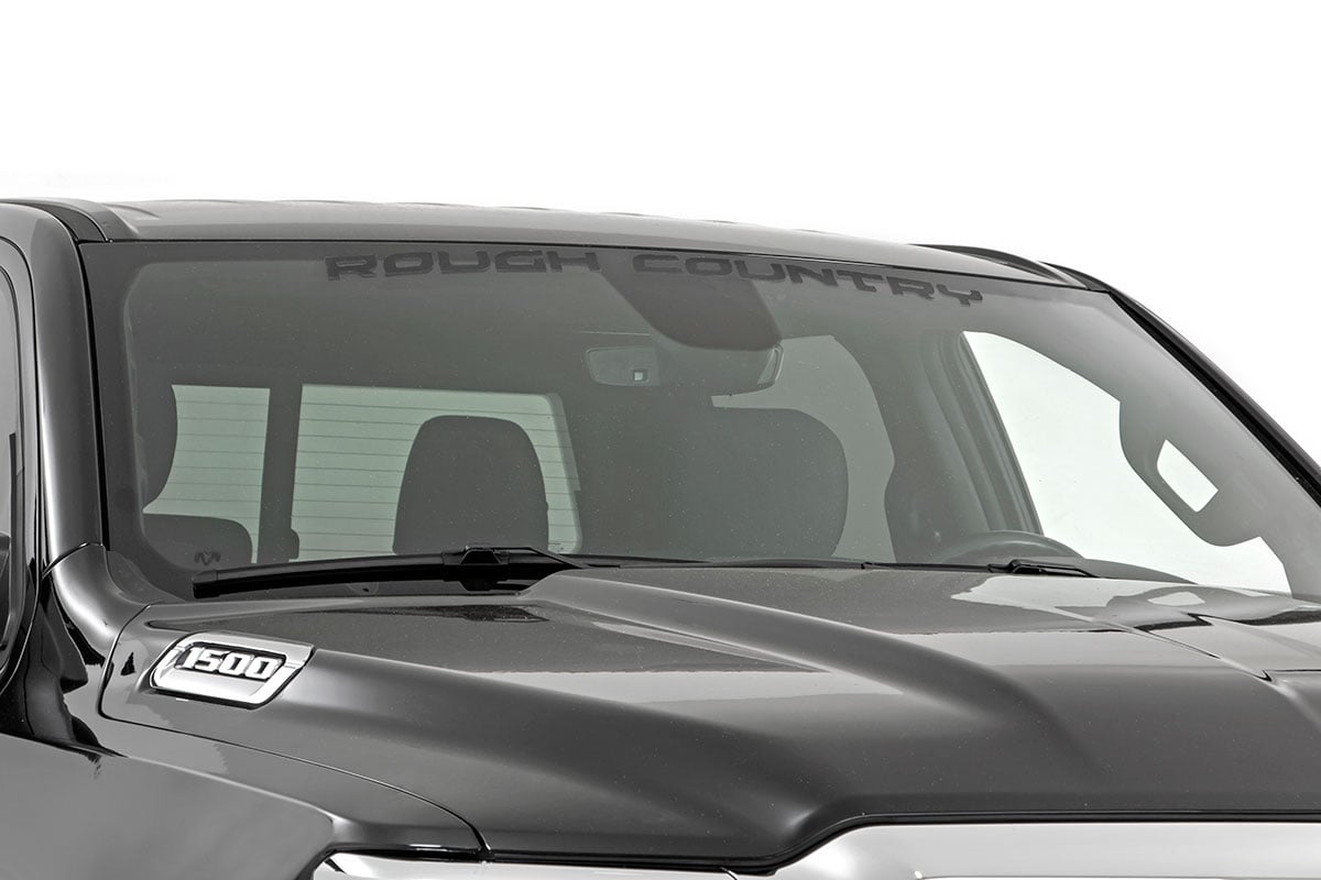 Rough Country Decal | 3.6 Inch x 35 Inch | Gloss Black 84166BG