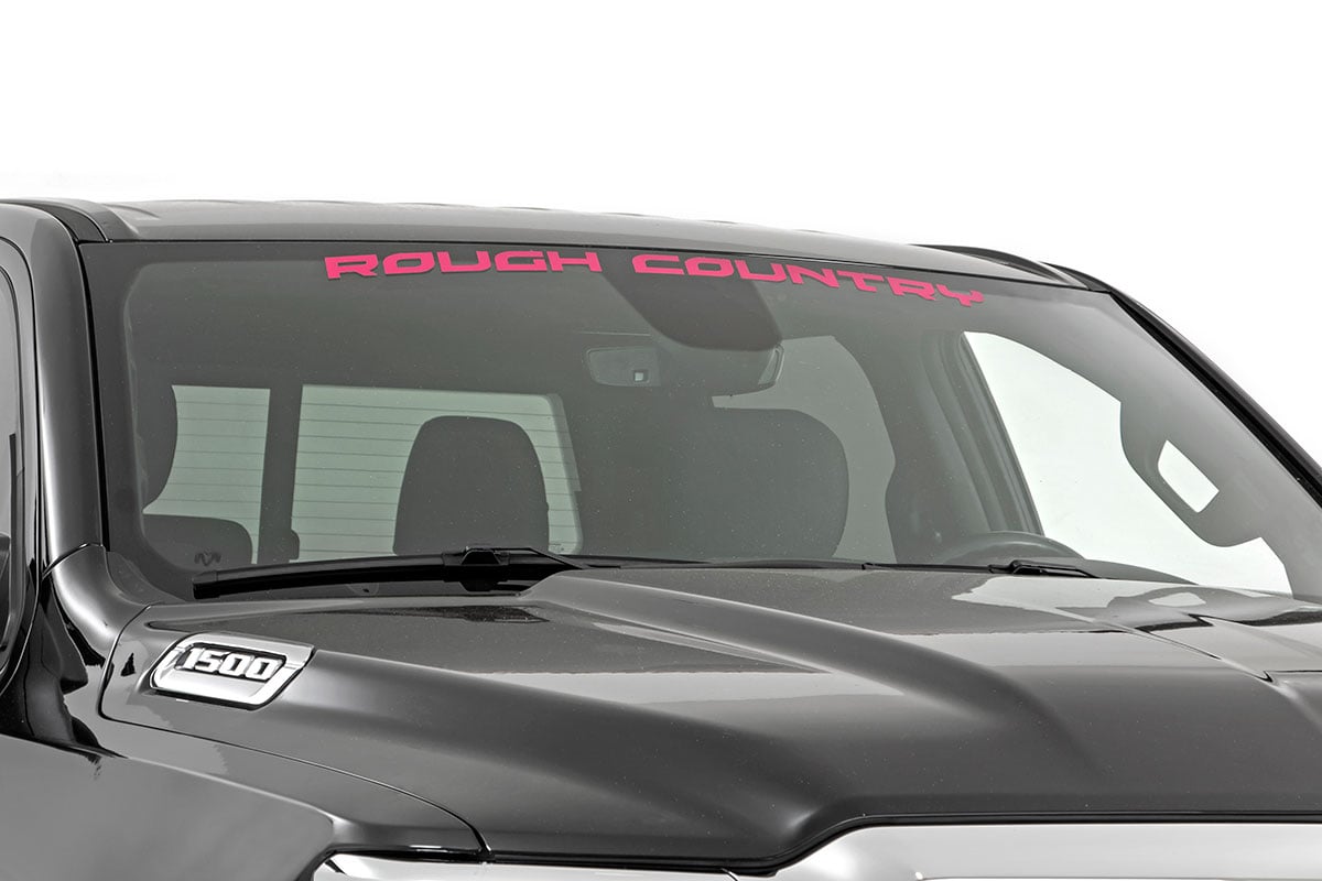 Rough Country Decal | 3.6 Inch x 35 Inch | Pink 84166PK
