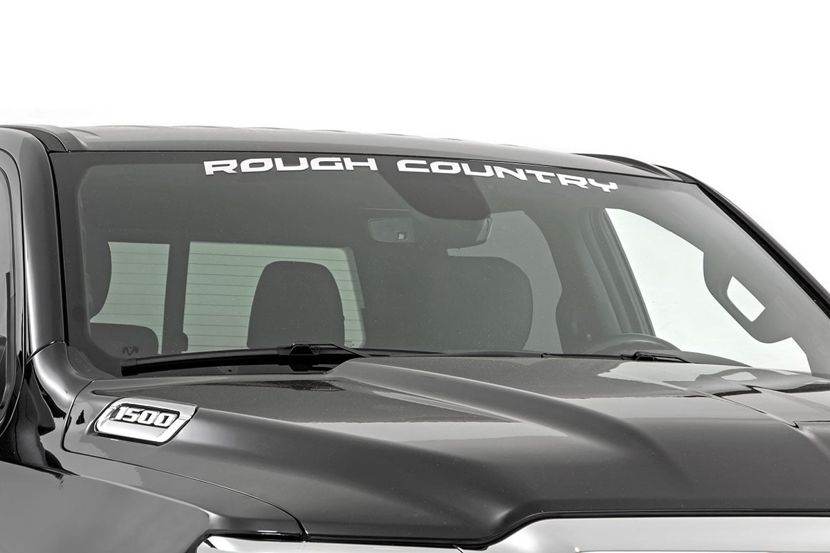 Rough Country Decal | 3.6 Inch x 35 Inch | White 84166W