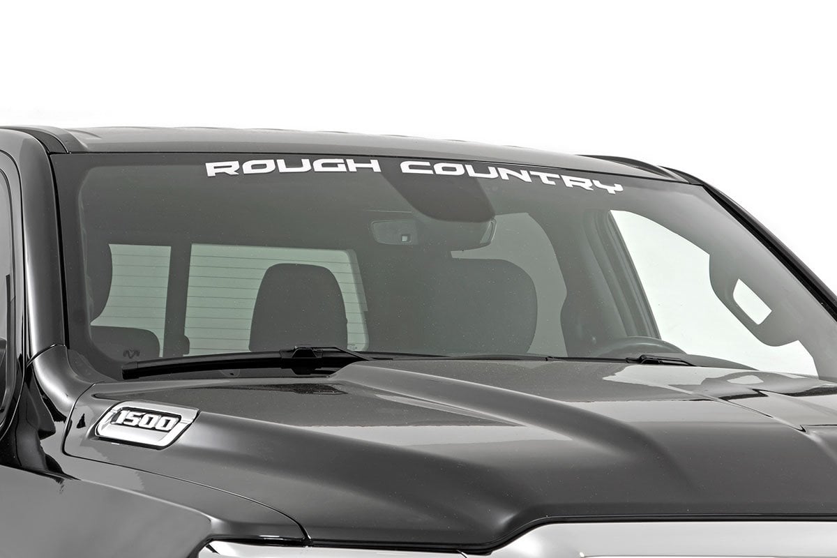 Rough Country Decal | 2 Inch x 27 Inch | White 84164W -1